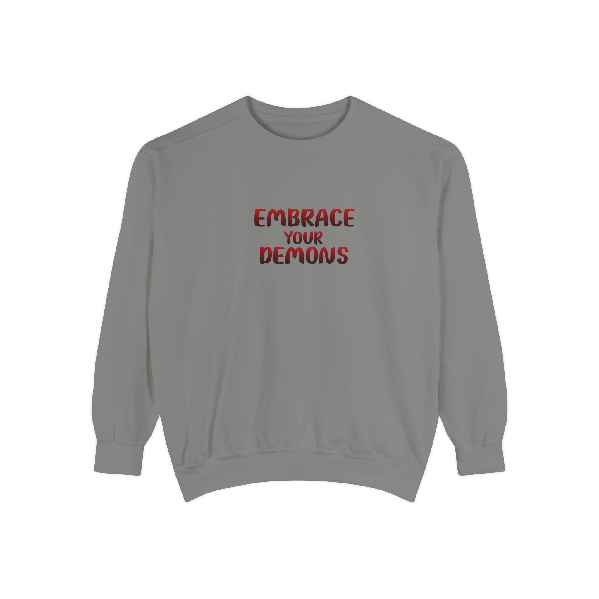 Embrace Your Demons Sweatshirt — Viking Warrior Graphic Crewneck