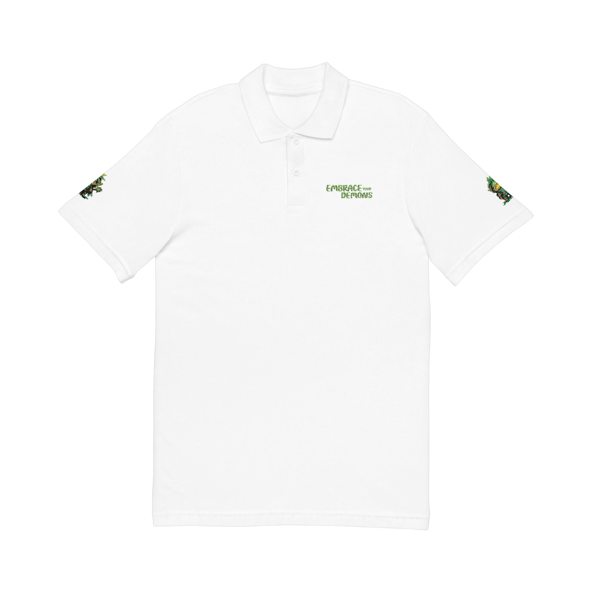 Embrace Your Demons Embroidered 'Forest of Feelings' Polo Shirt