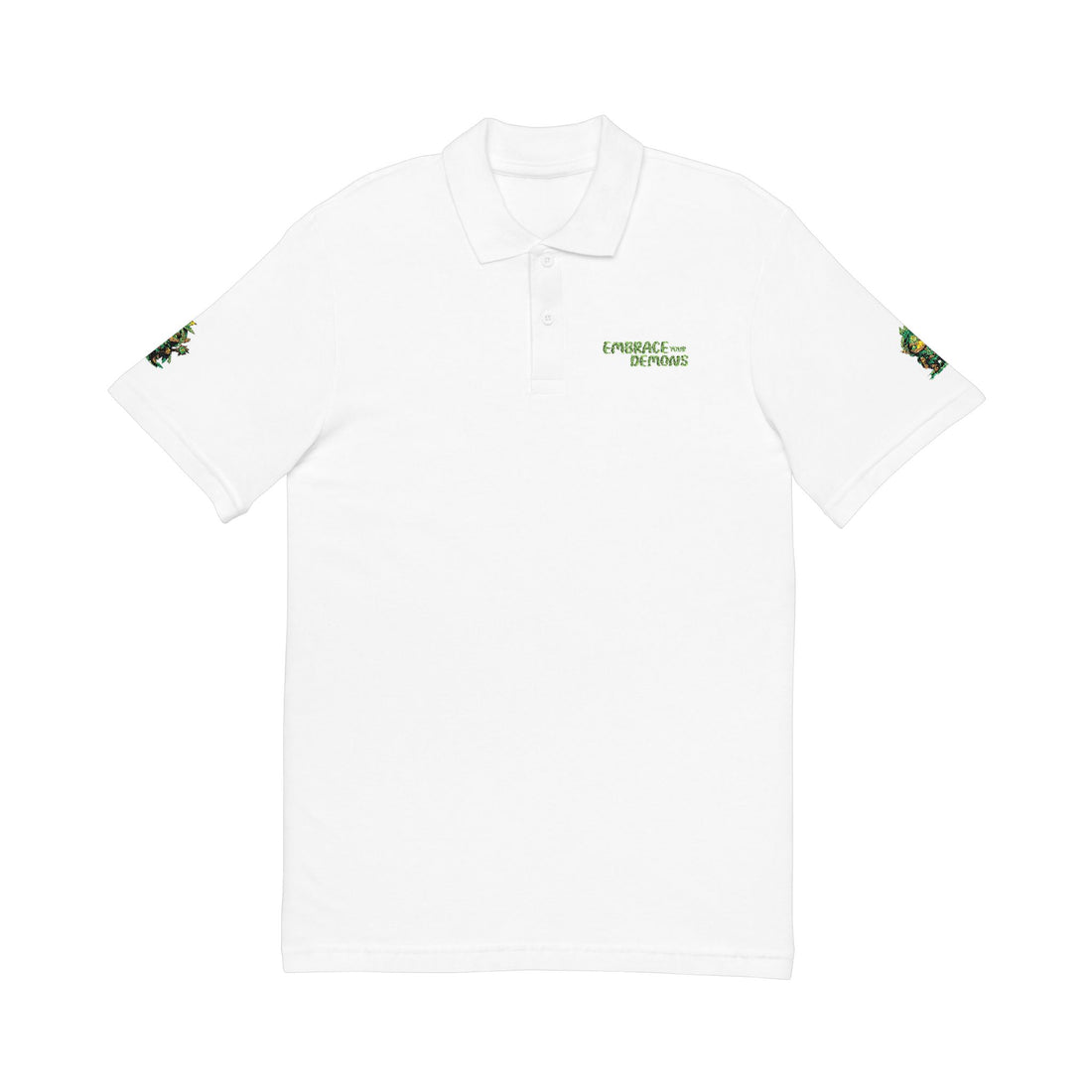 Embrace Your Demons Embroidered 'Forest of Feelings' Polo Shirt