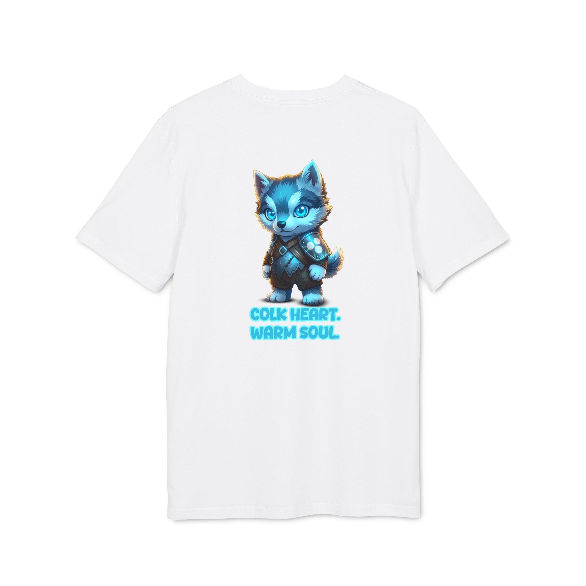 Embrace Your Demons T-Shirt — Cute Blue Fox 'Cold Heart, Warm Soul' Graphic Tee