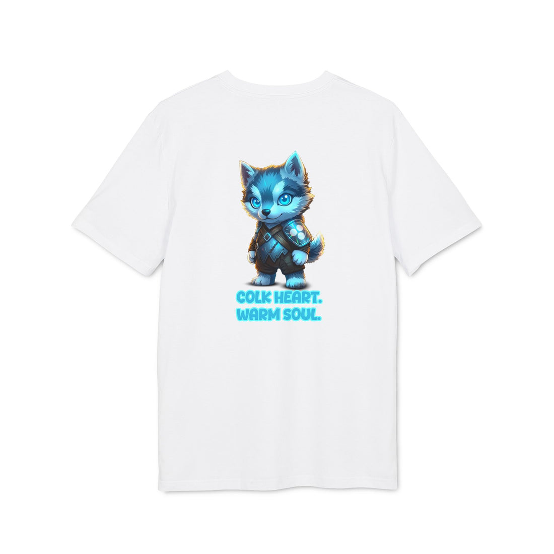 Embrace Your Demons T-Shirt — Cute Blue Fox 'Cold Heart, Warm Soul' Graphic Tee