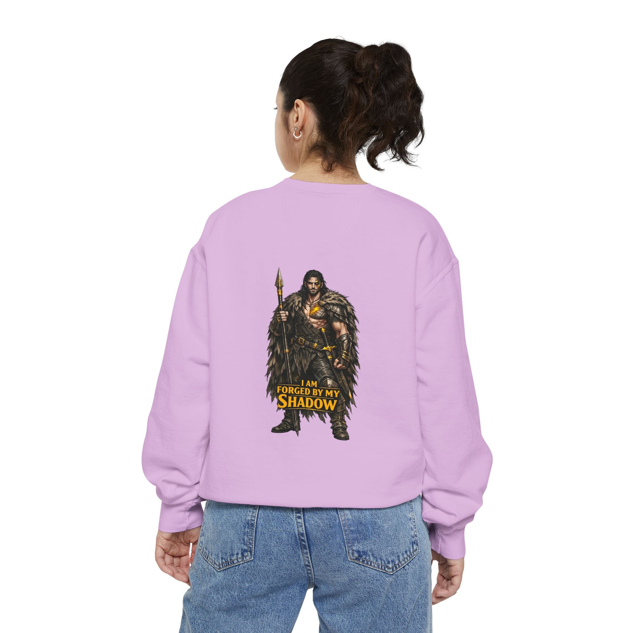 Forged by My Shadow Sweatshirt — Viking Warrior Graphic Crewneck