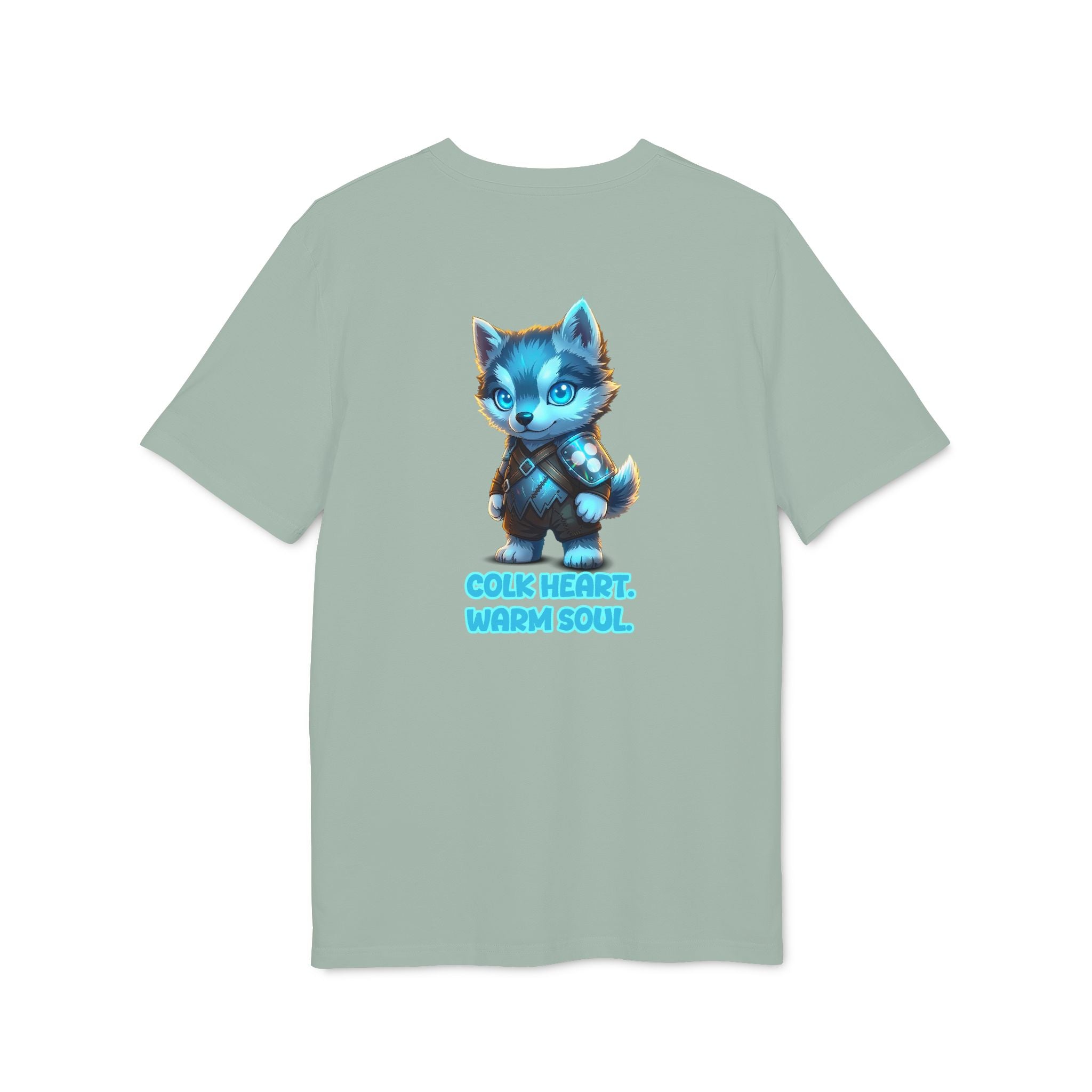 Embrace Your Demons T-Shirt — Cute Blue Fox 'Cold Heart, Warm Soul' Graphic Tee