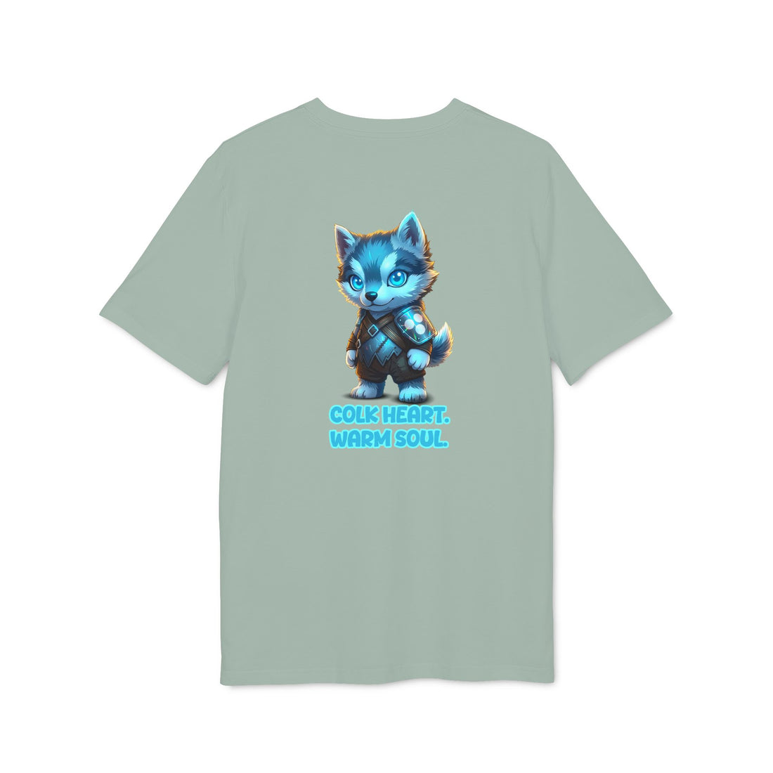 Embrace Your Demons T-Shirt — Cute Blue Fox 'Cold Heart, Warm Soul' Graphic Tee