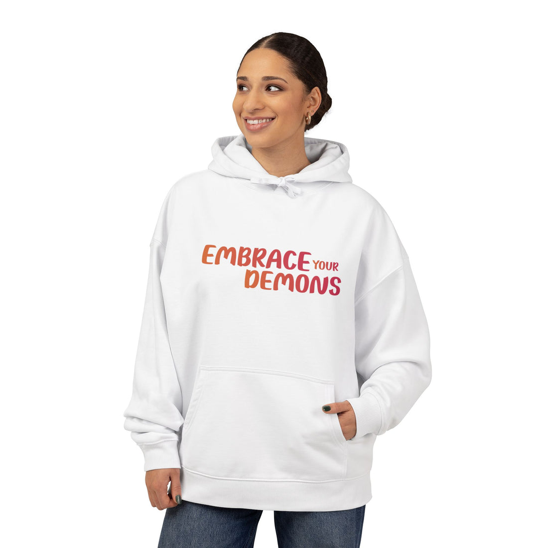 Embrace Your Demons Hoodie — Graphic Spirituality Pullover