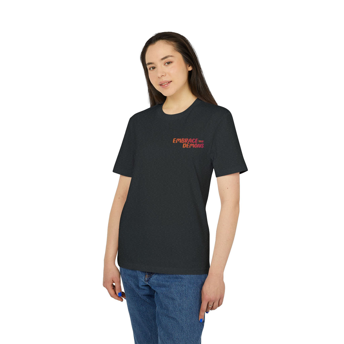 Embrace Your Demons T-Shirt — Gothic Demon Rider Graphic Tee