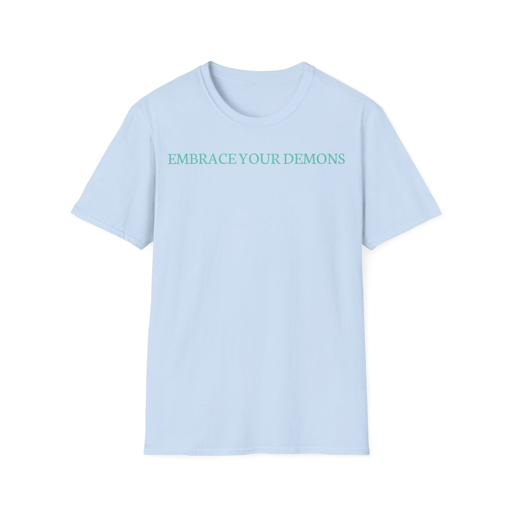T-Shirt — "Embrace Your Demons" Fantasy Warrior Graphic Tee