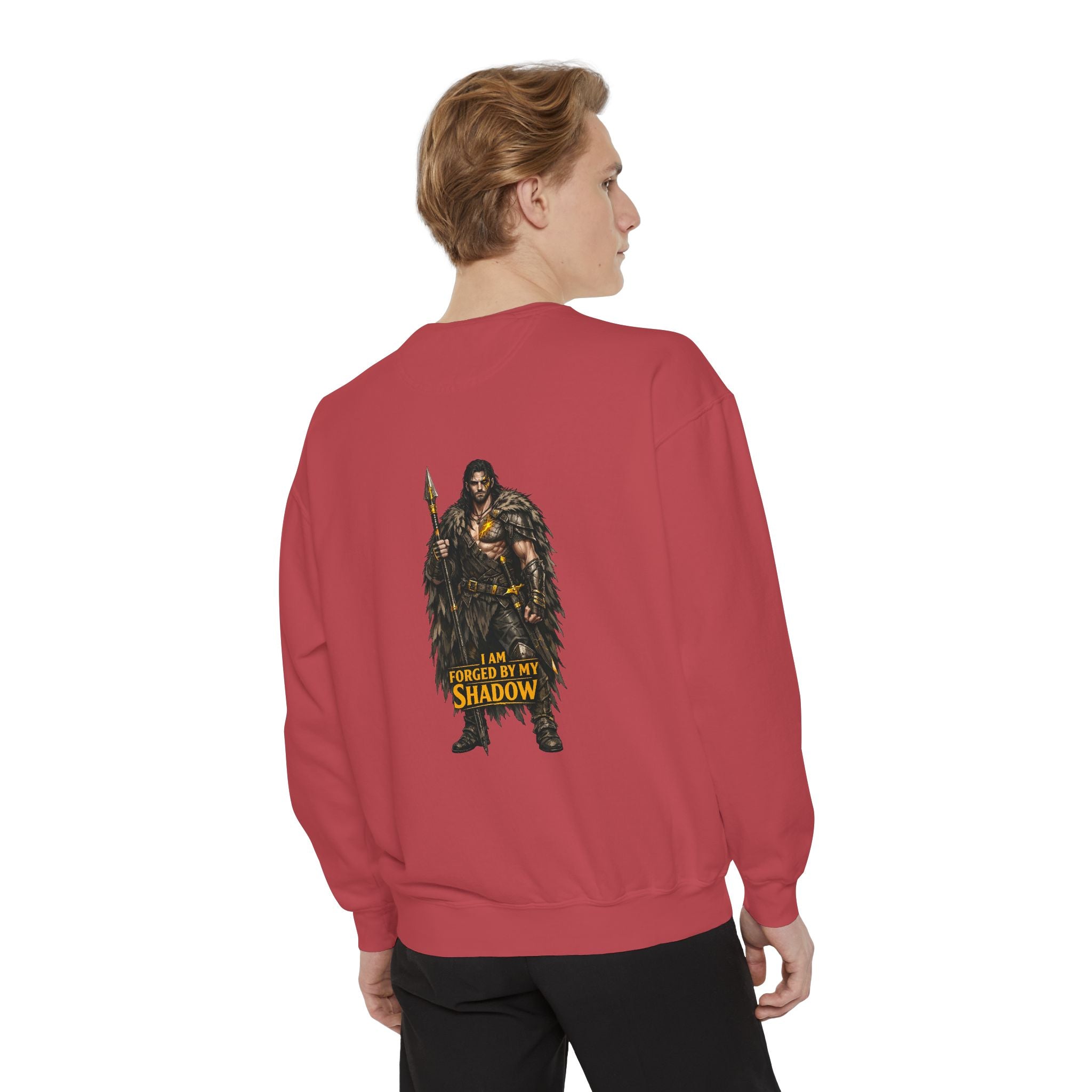 Forged by My Shadow Sweatshirt — Viking Warrior Graphic Crewneck