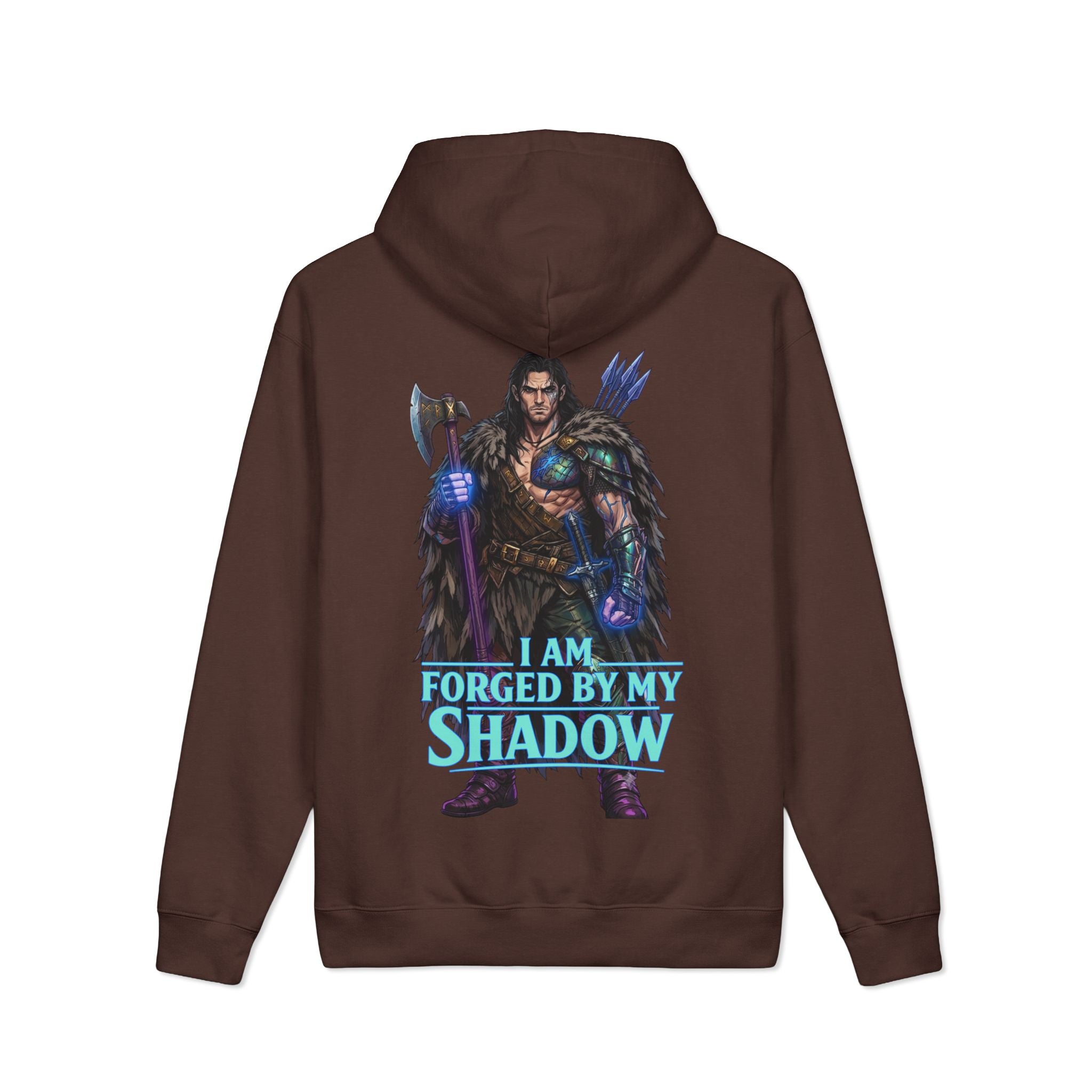 Embrace Your Demons Hoodie — “I Am Forged By My Shadow” Graphic Hoodie