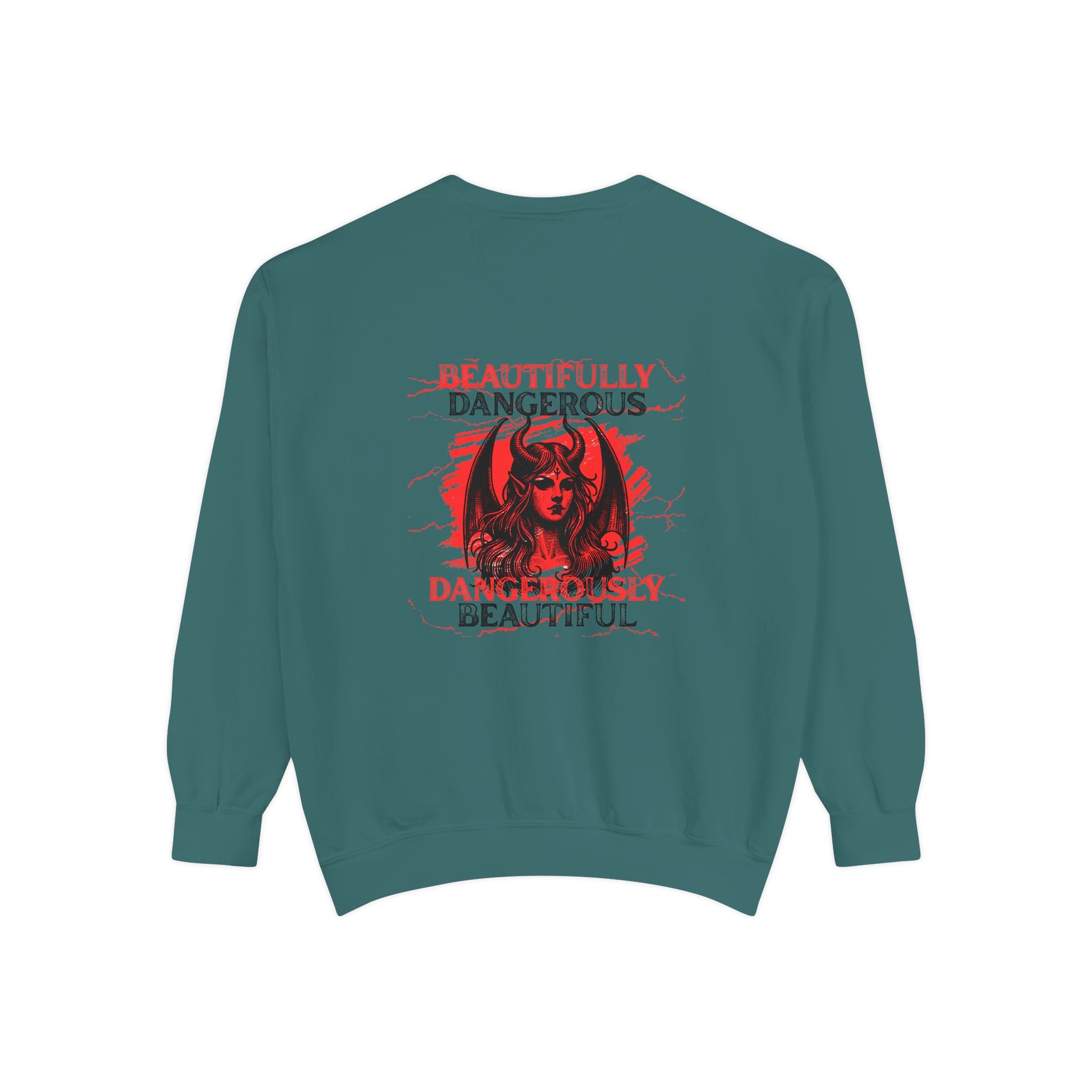 Beautifully Dengerous Unisex Garment-Dyed Sweatshirt
