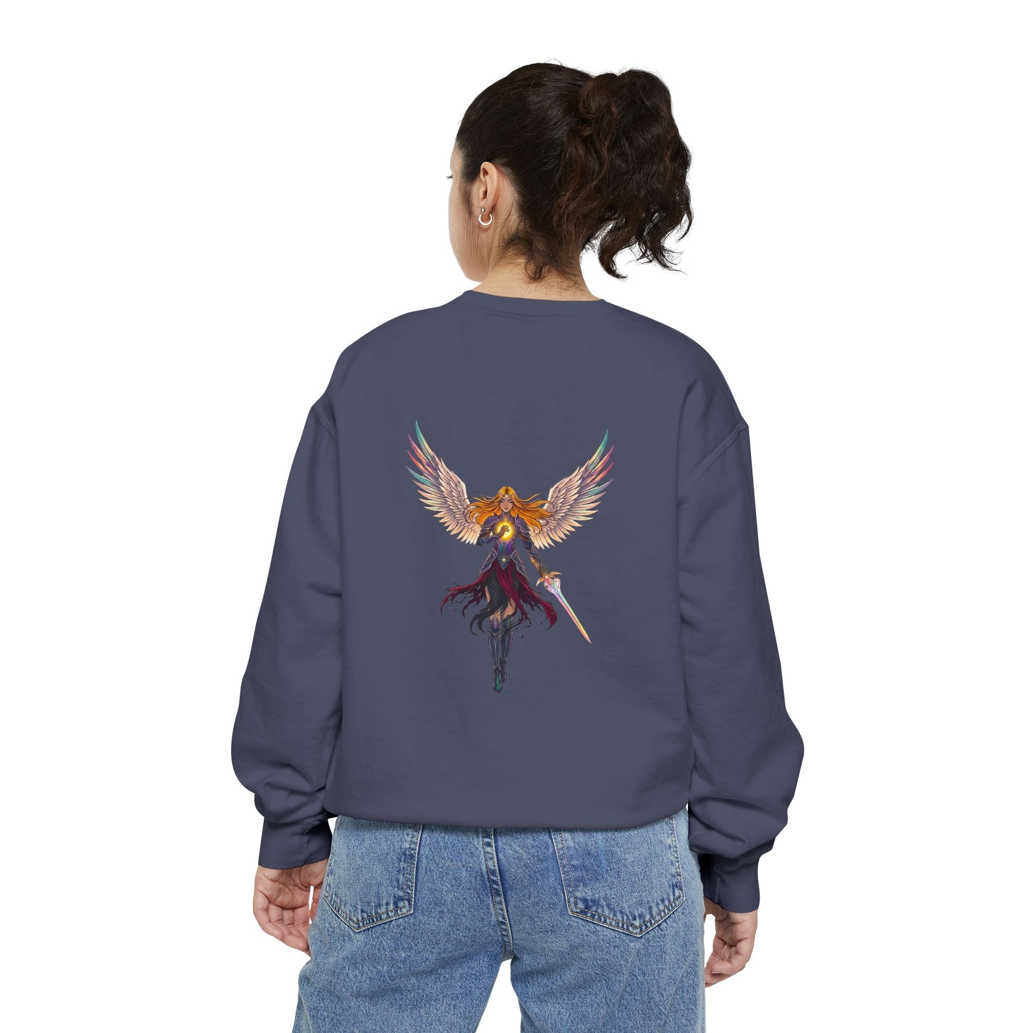 Embrace Your Demons Sweatshirt — Angel Warrior Graphic Crewneck