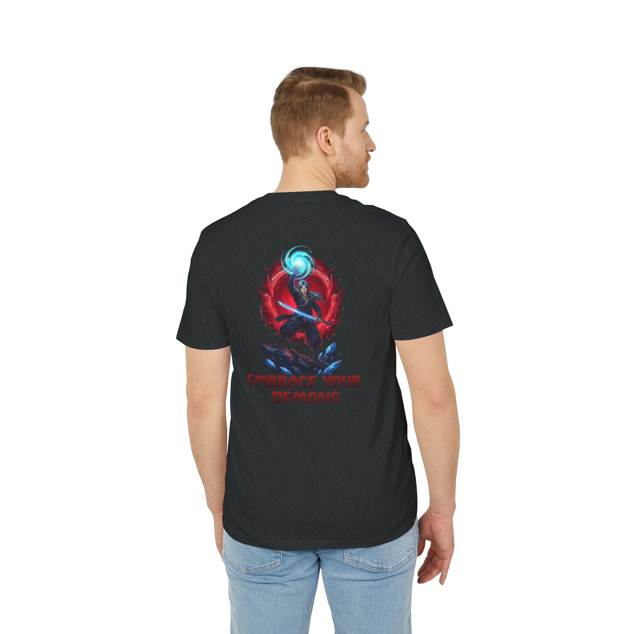 Embrace Your Demons T-Shirt — Gothic Demon Rider Graphic Tee