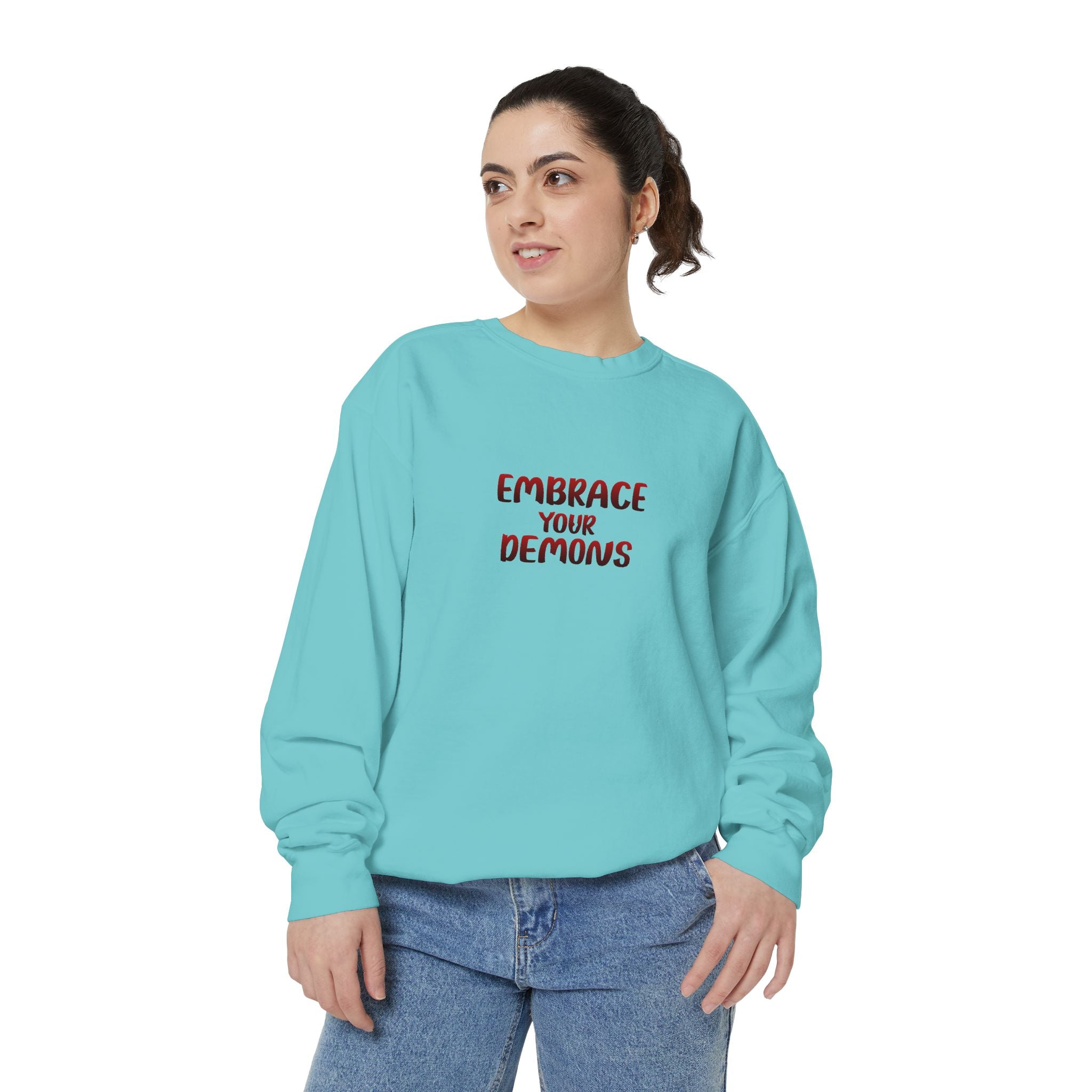 Embrace Your Demons Sweatshirt — Beautifully Dangerous Graphic Crewneck