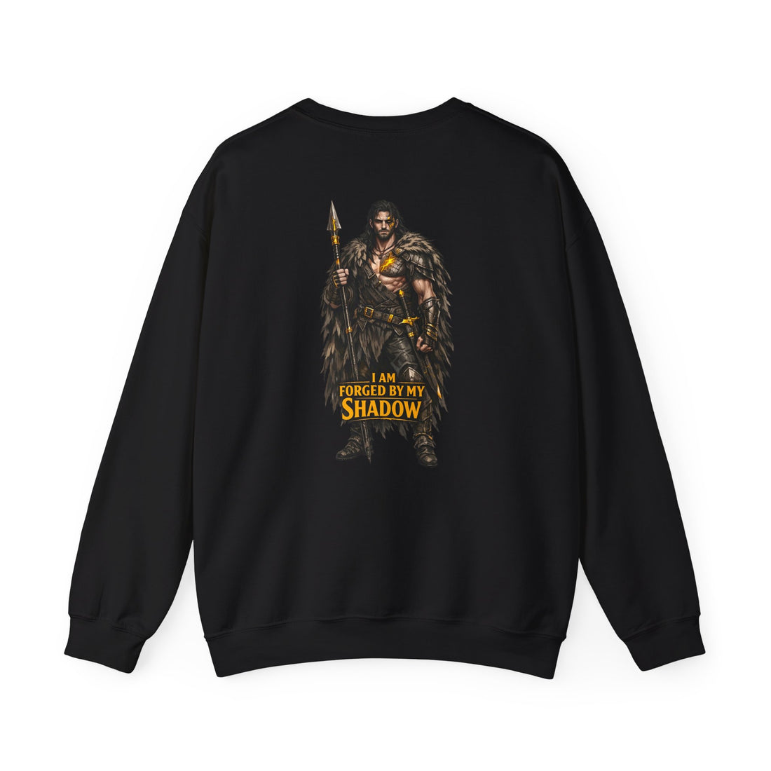 Embrace Your Demons Crewneck Sweatshirt Fantasy Warrior Graphic