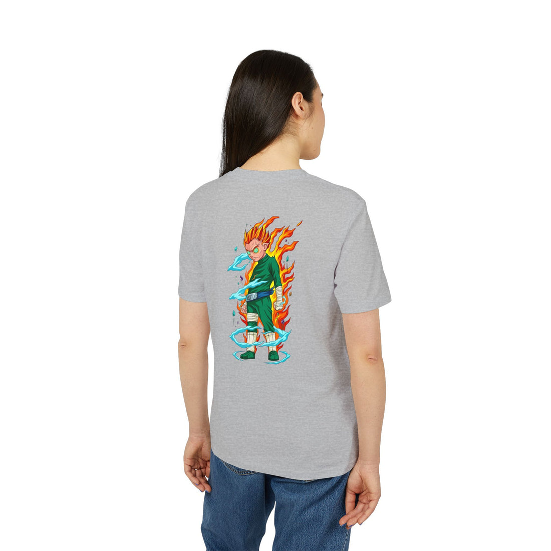 Anime Flame Warrior Graphic T-Shirt