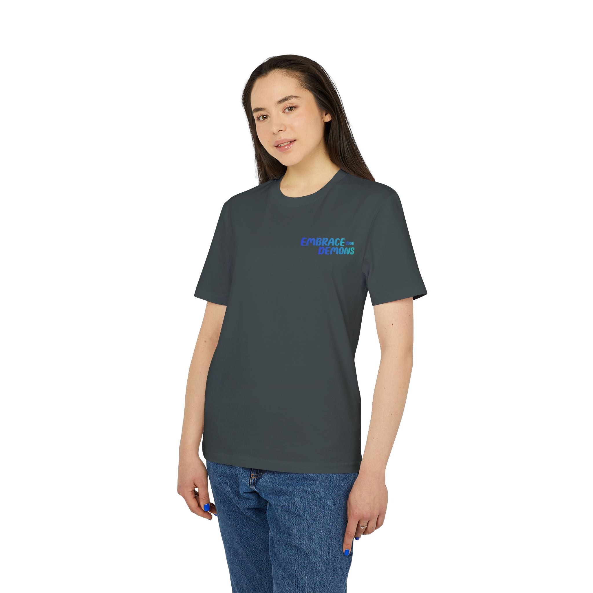 Samurai Shadow Tee — "Embrace the Demons" Graphic T-Shirt