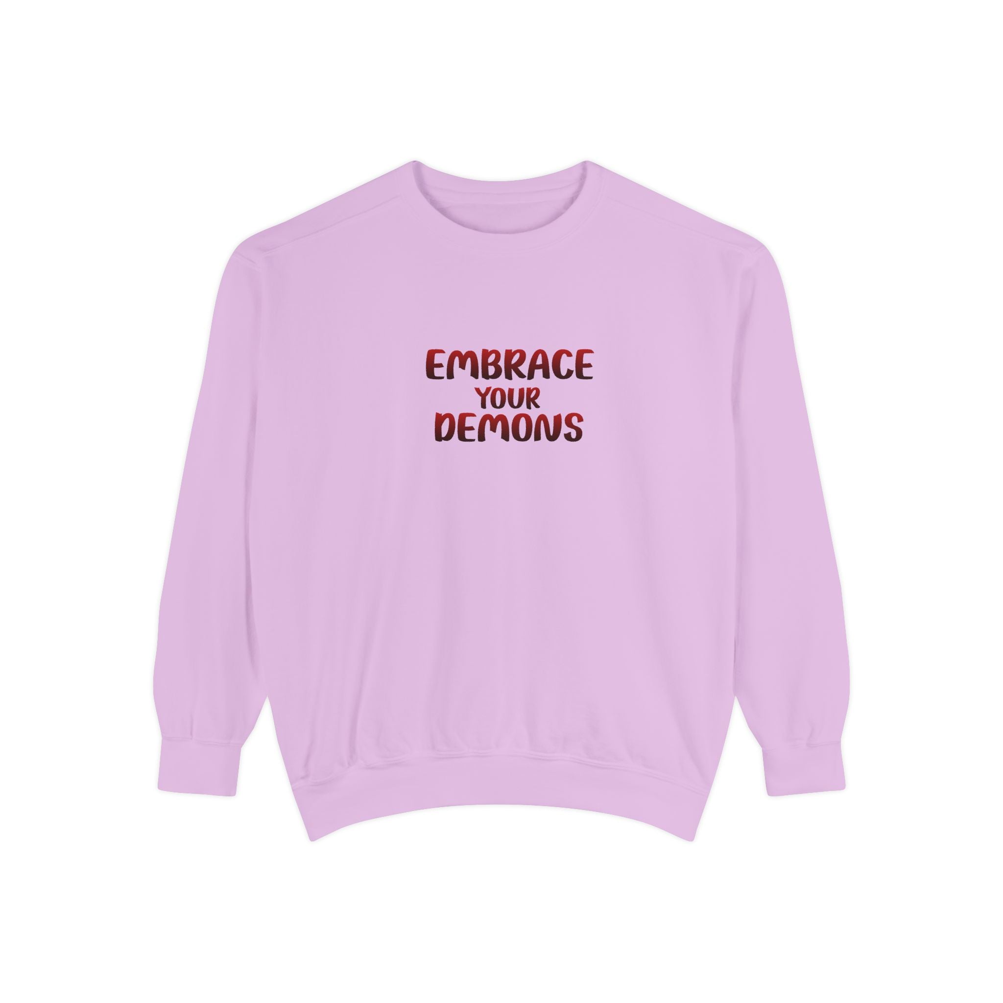 Embrace Your Demons Sweatshirt — Viking Warrior Graphic Crewneck