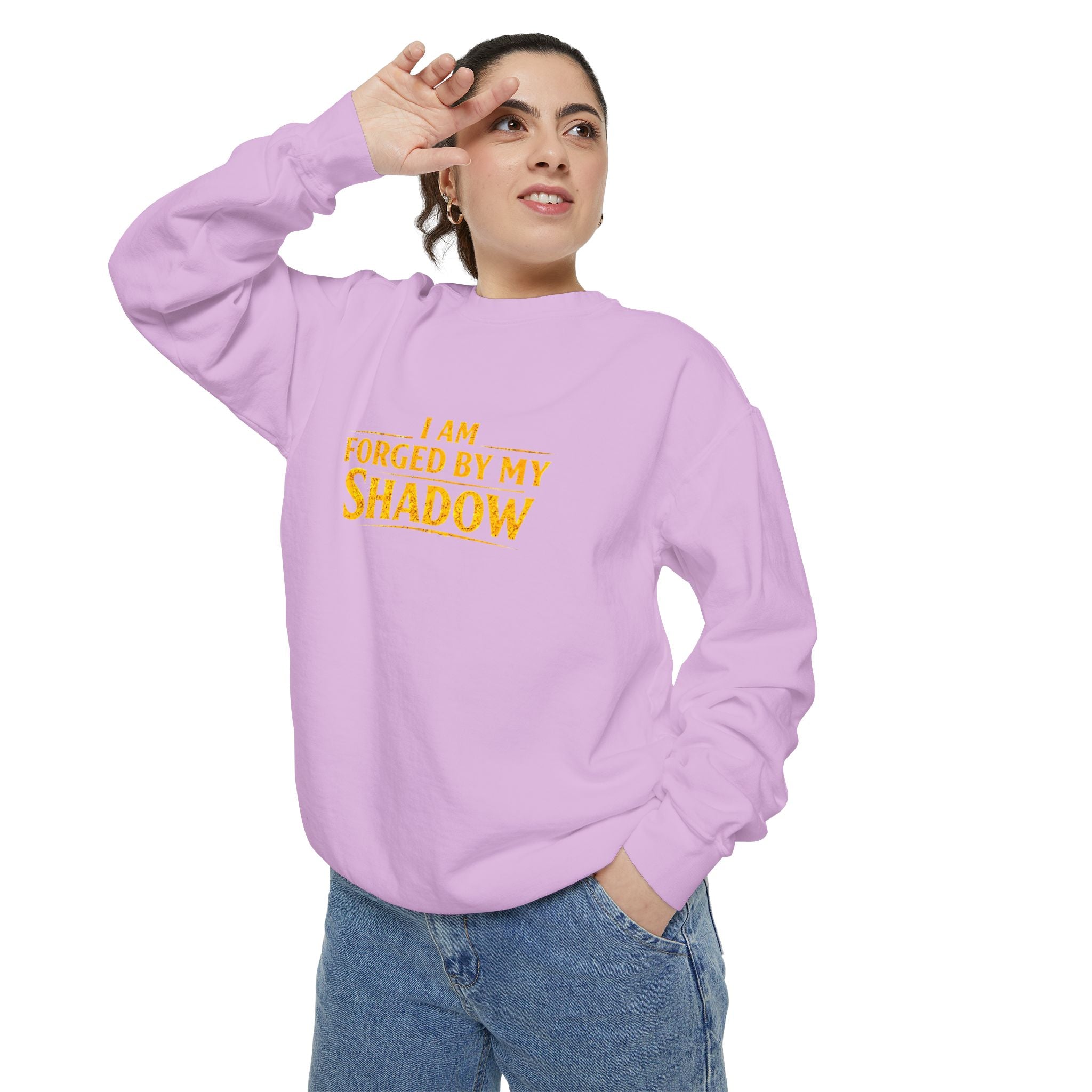 Forged by My Shadow Sweatshirt — Viking Warrior Graphic Crewneck