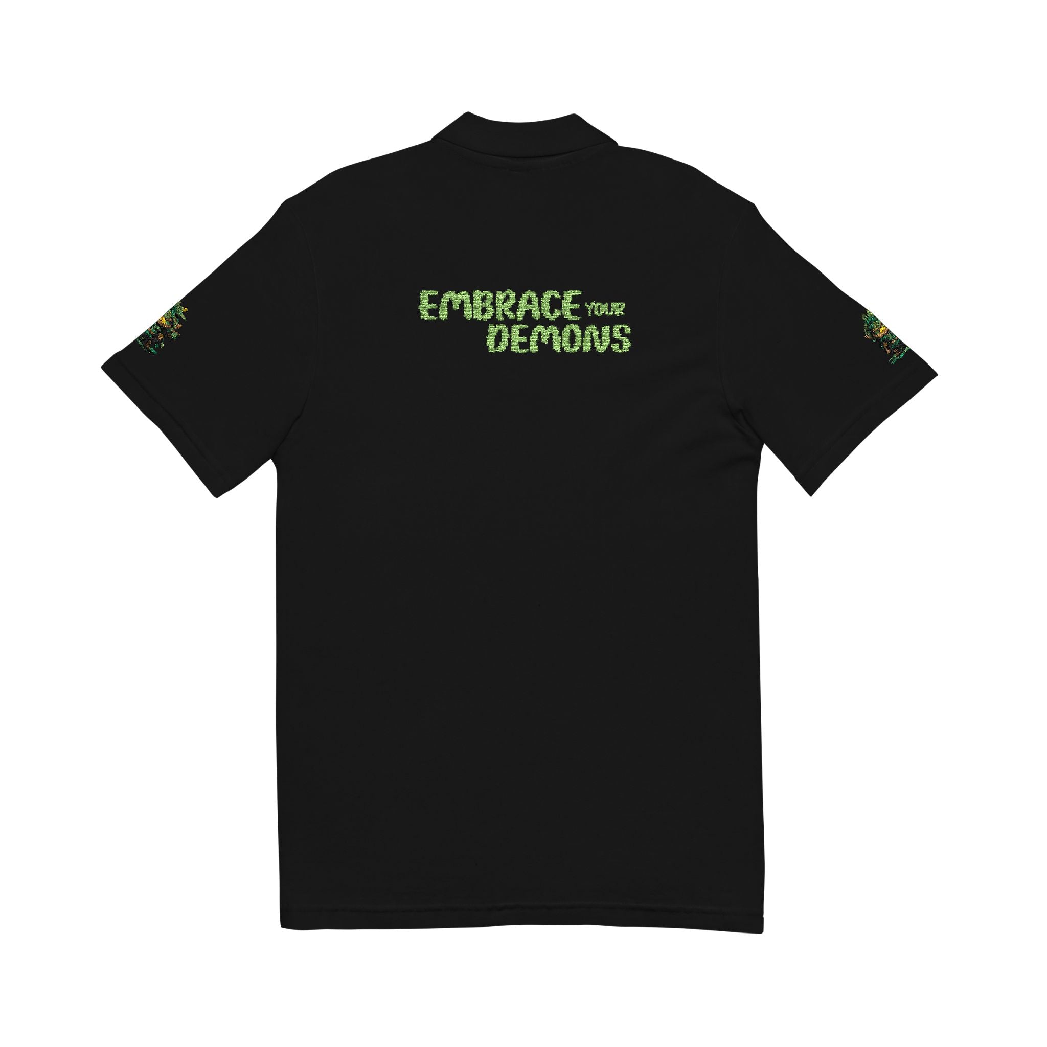 Embrace Your Demons Embroidered 'Forest of Feelings' Polo Shirt