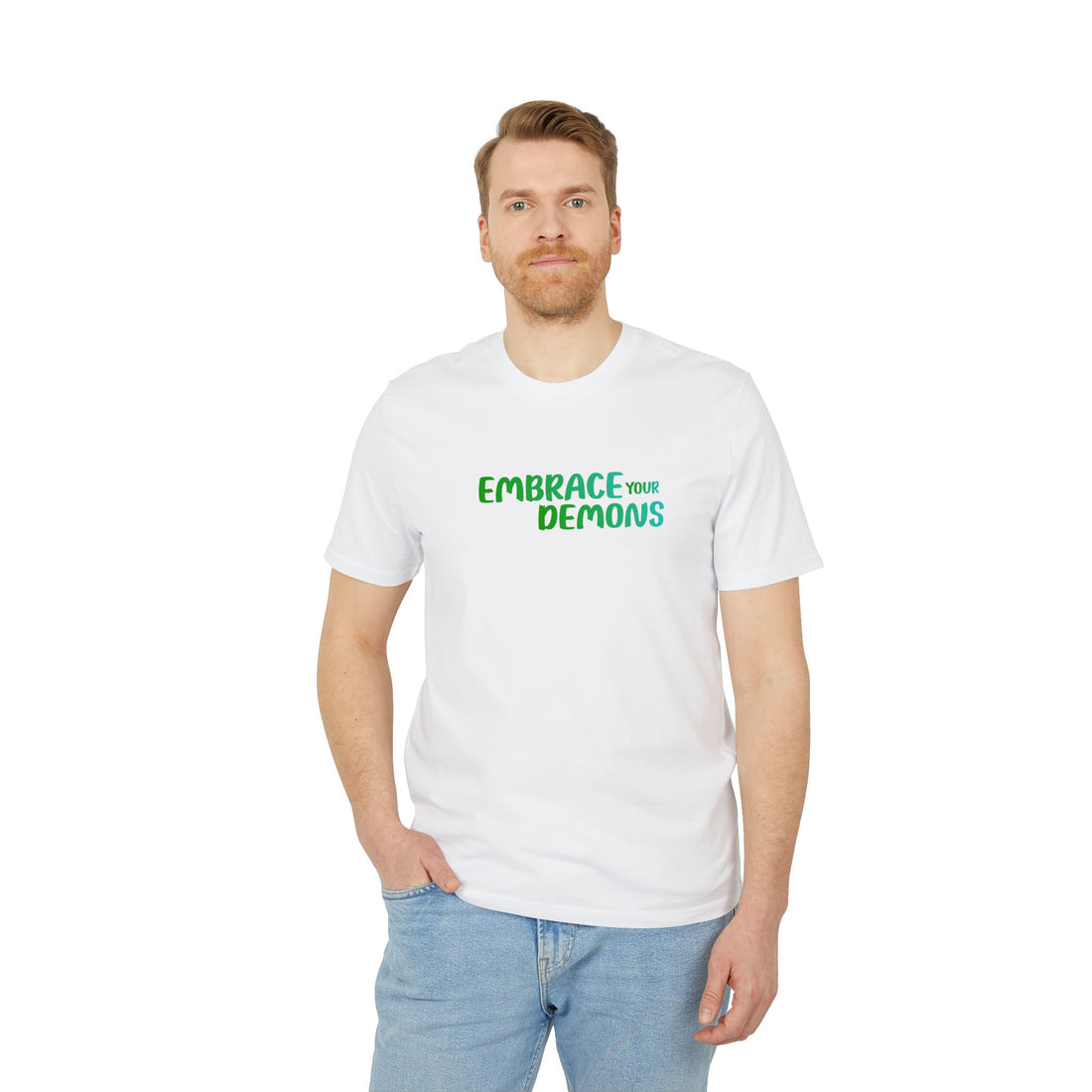Embrace Your Demons T-Shirt — Cute Forest Mage Graphic Tee
