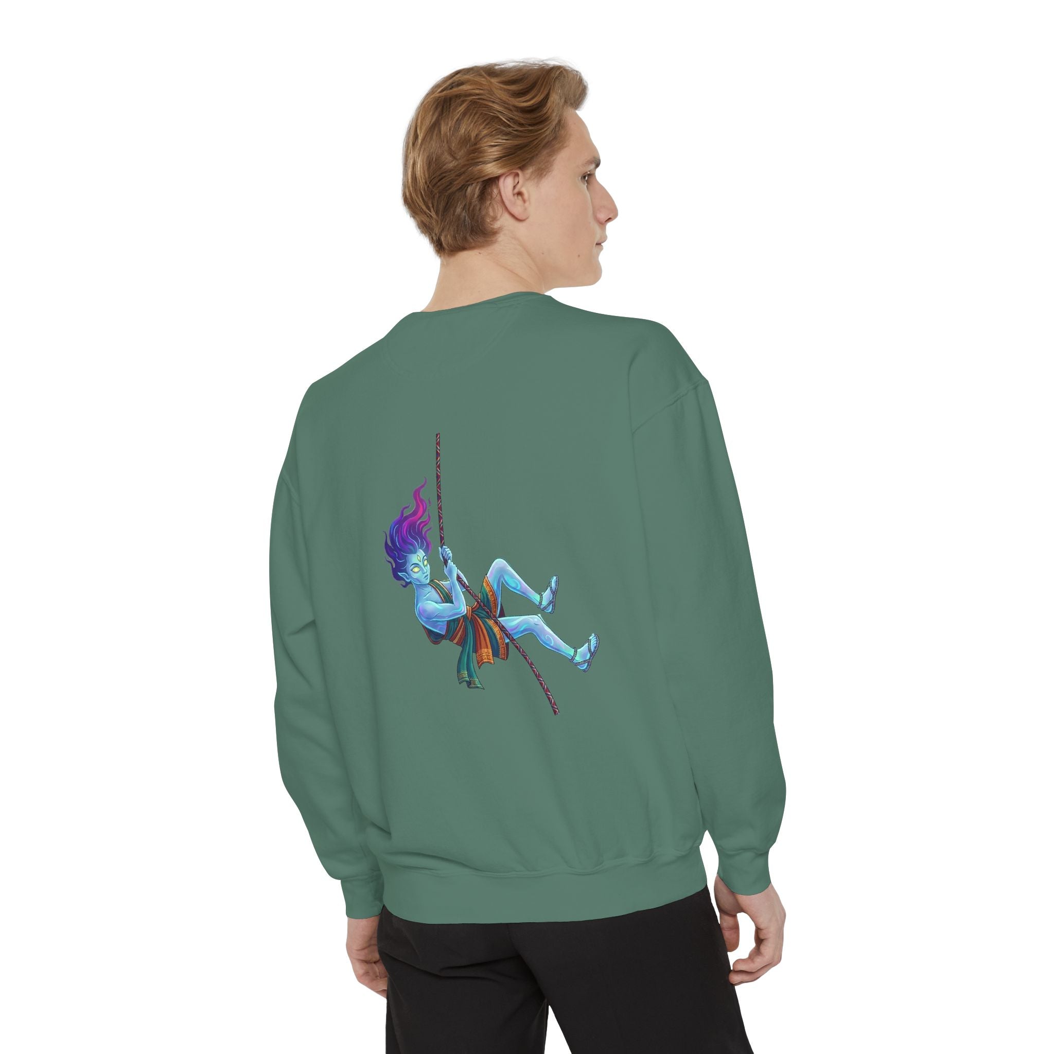 Sweatshirt — "Embrace Your Demons" Demon Climber Graphic Sweatshirt