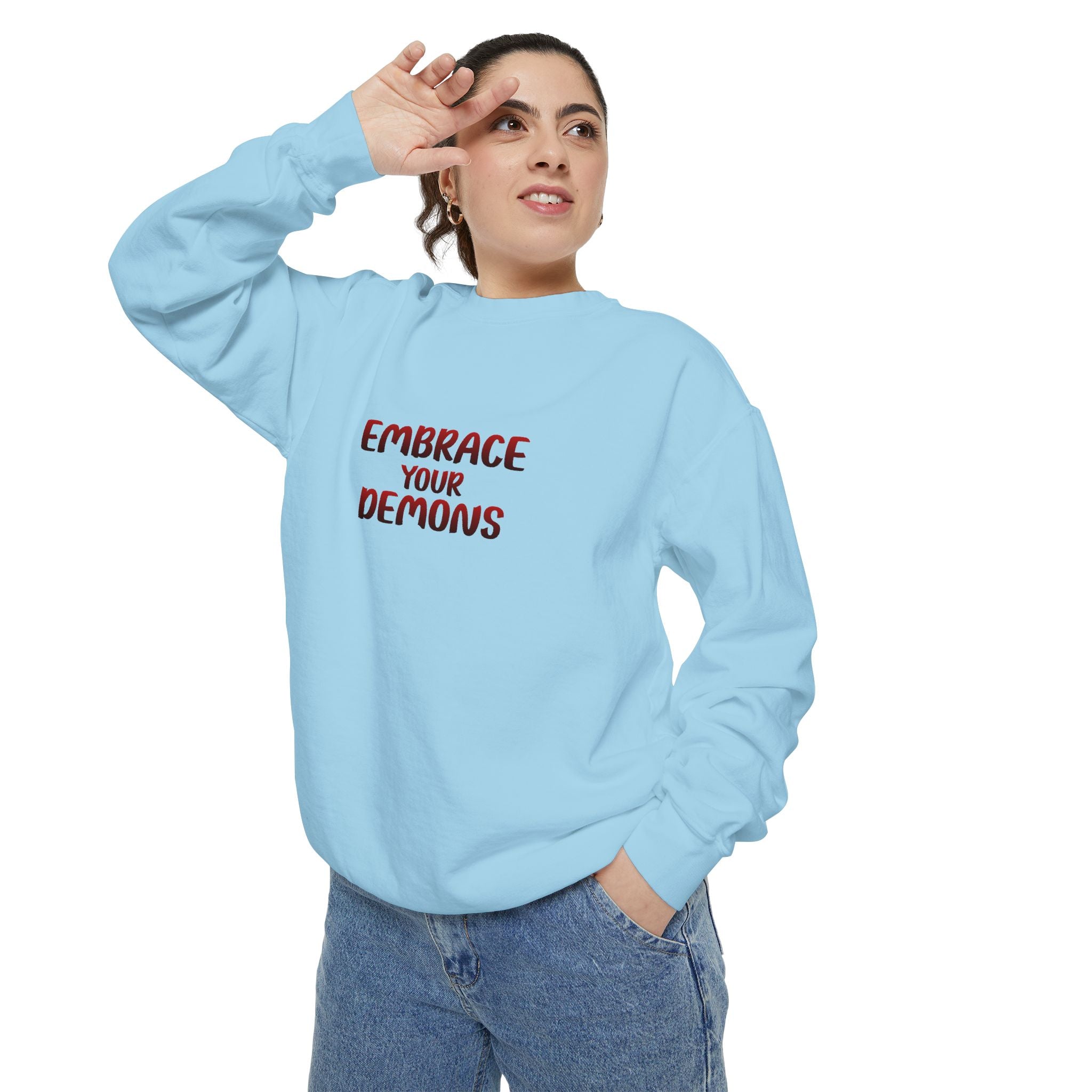 Embrace Your Demons Sweatshirt — Beautifully Dangerous Graphic Crewneck