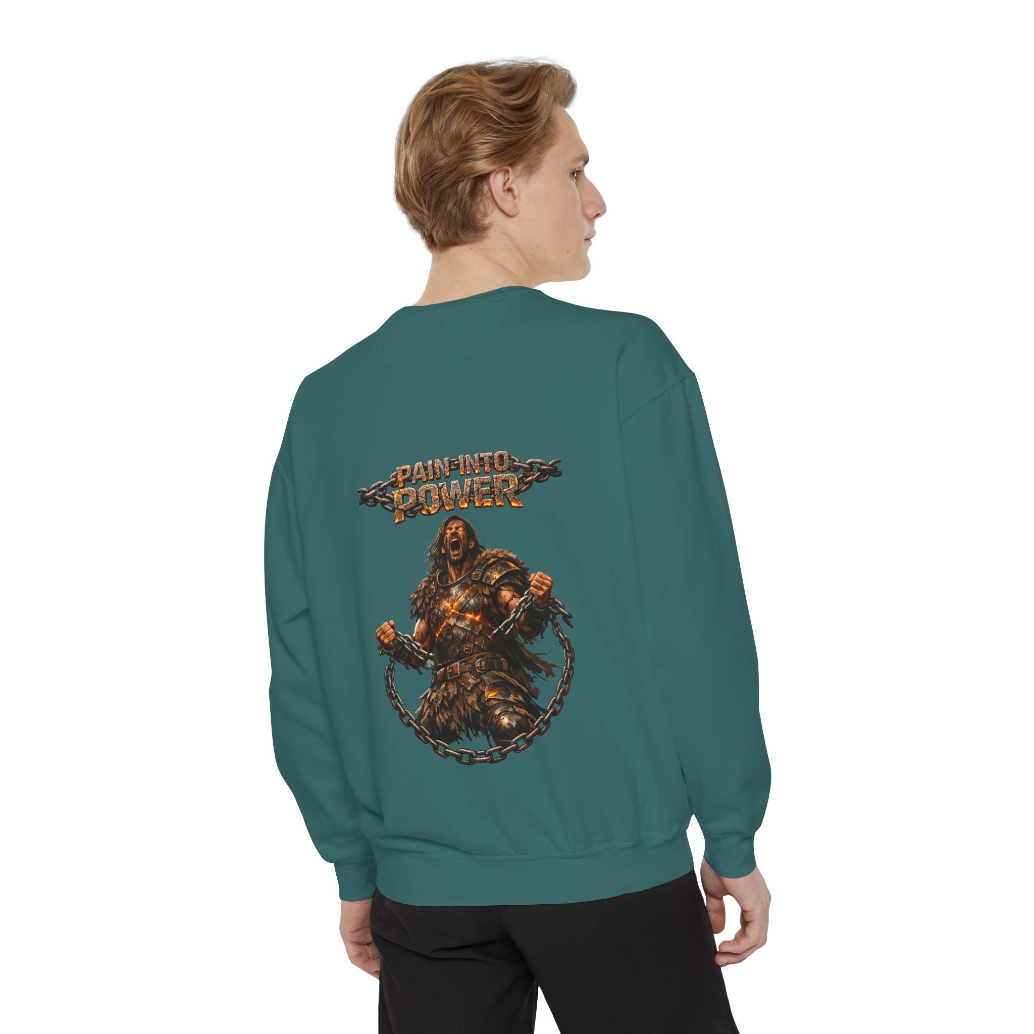 Embrace Your Demons Sweatshirt — Viking Warrior Graphic Crewneck