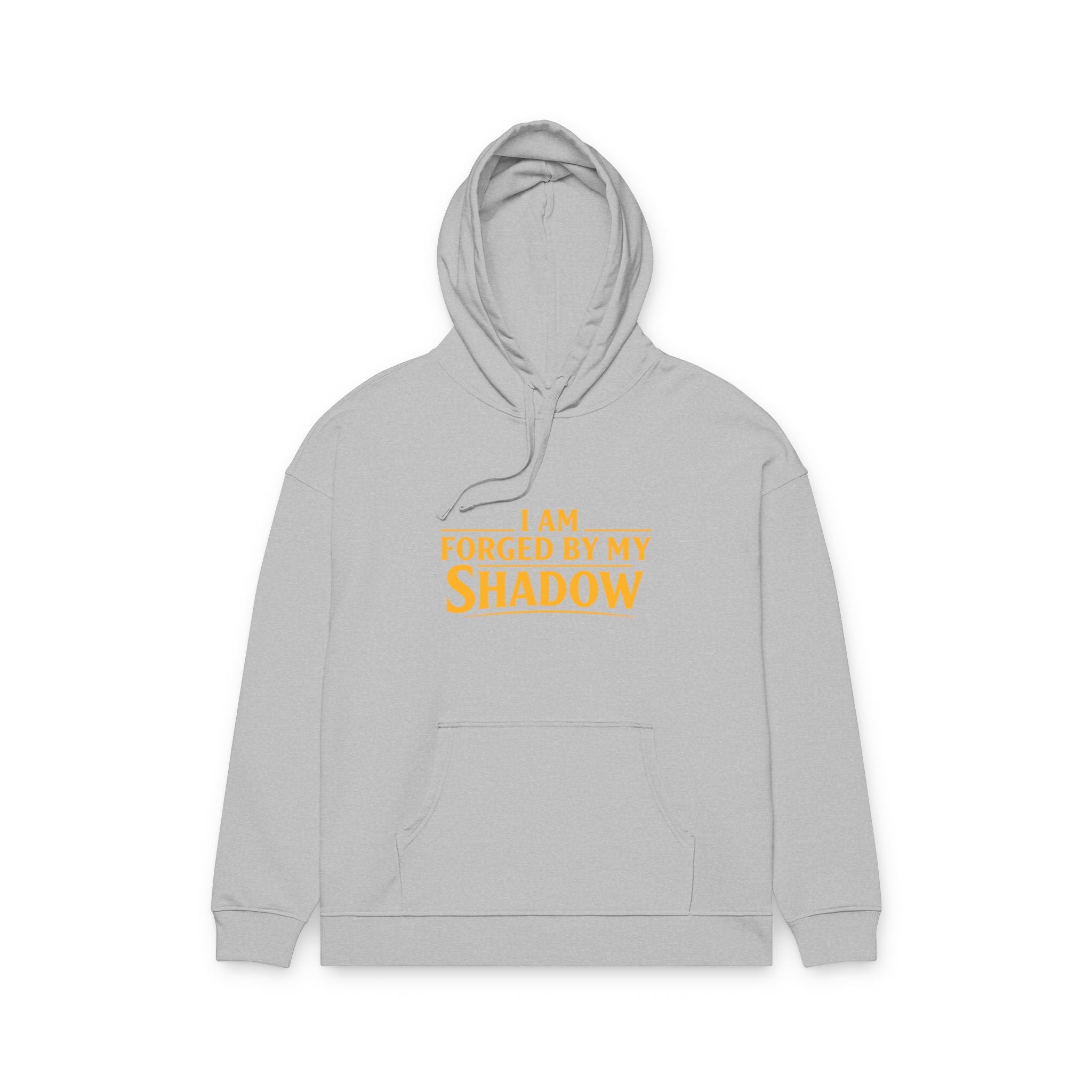 Angel Knight Hoodie — “I Am Forged by My Shadow” Graphic Pullover
