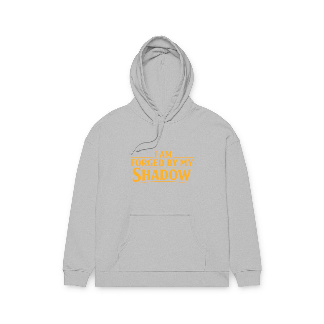 Angel Knight Hoodie — “I Am Forged by My Shadow” Graphic Pullover