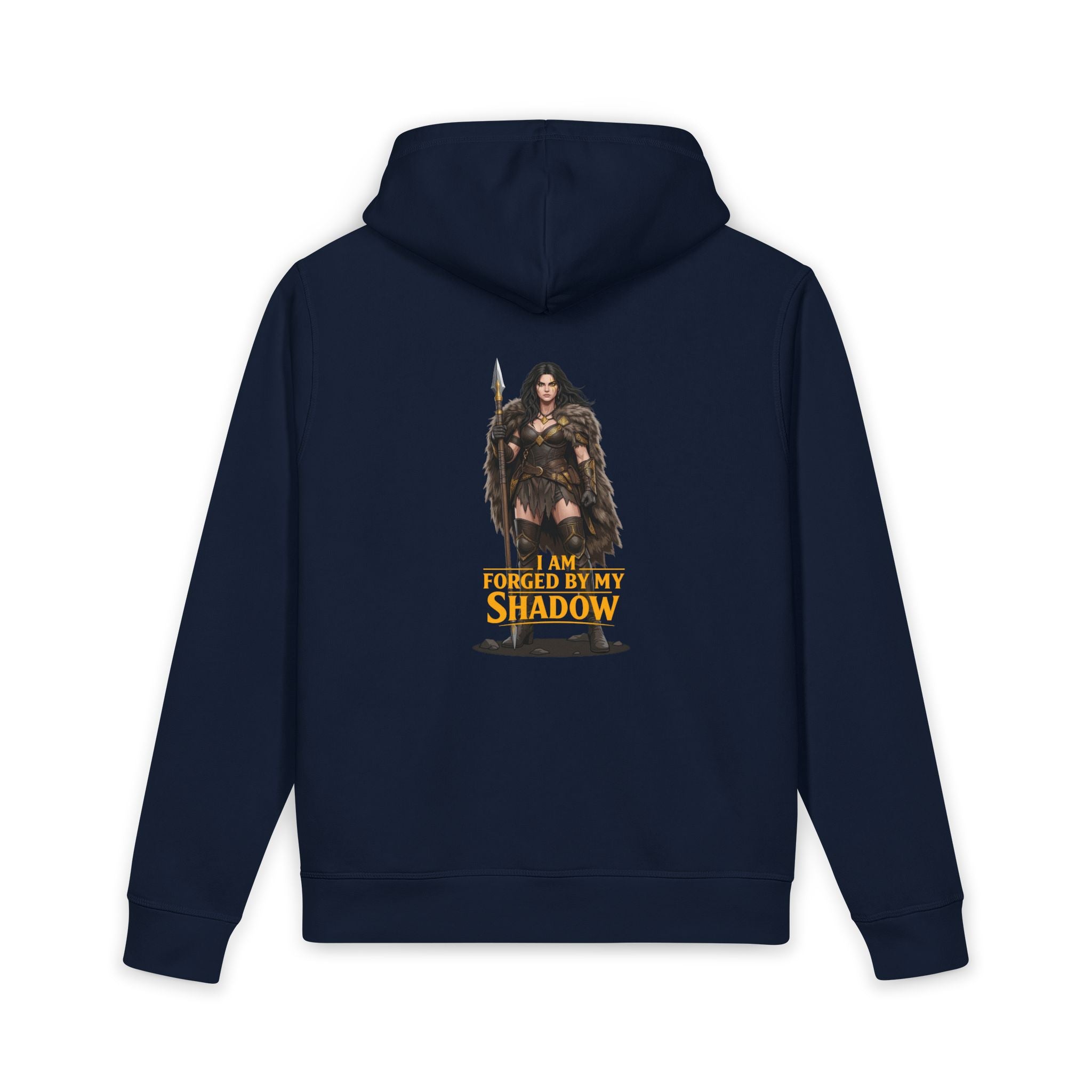 Forged by My Shadow Hoodie — Fantasy Warrior Graphic Hoodie