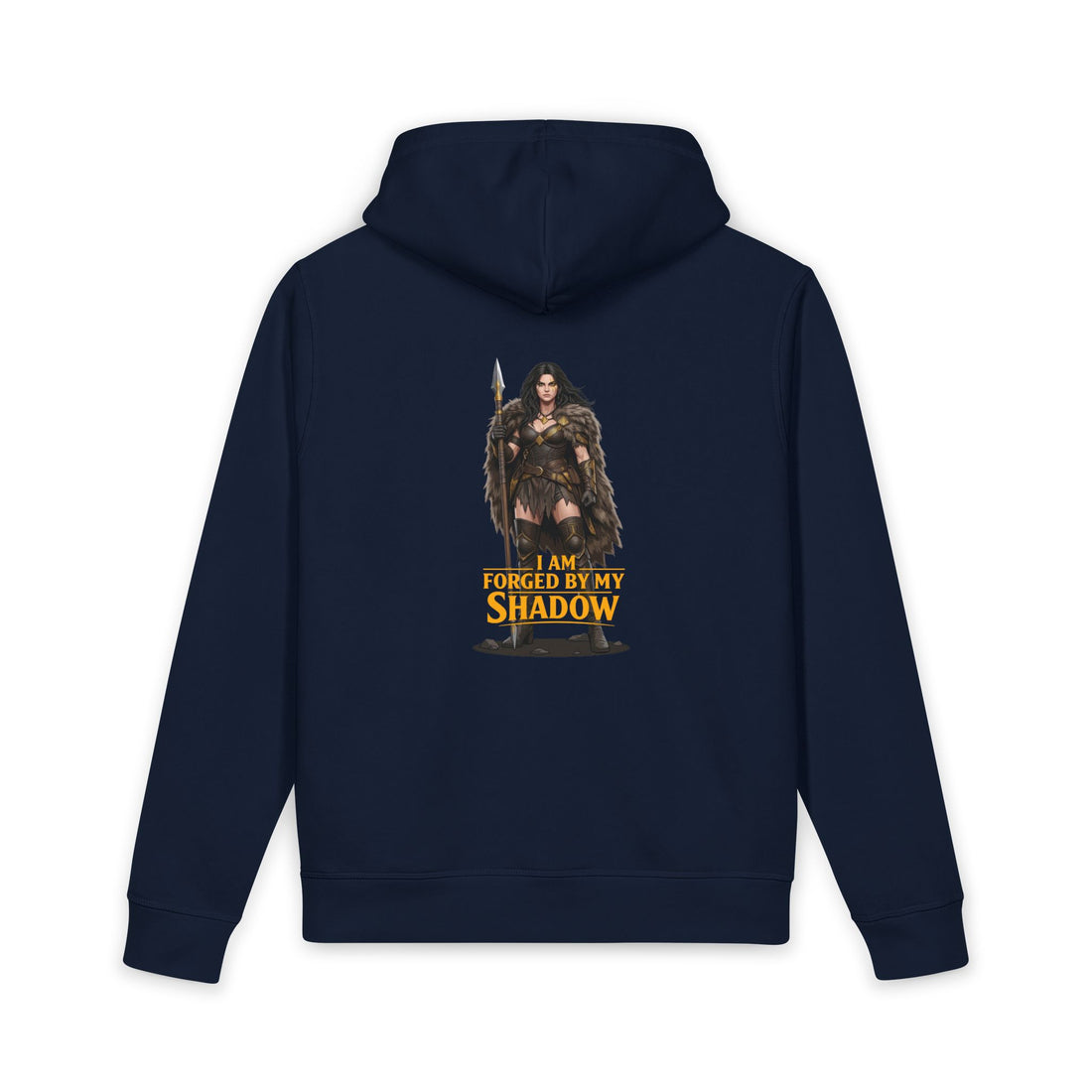 Forged by My Shadow Hoodie — Fantasy Warrior Graphic Hoodie