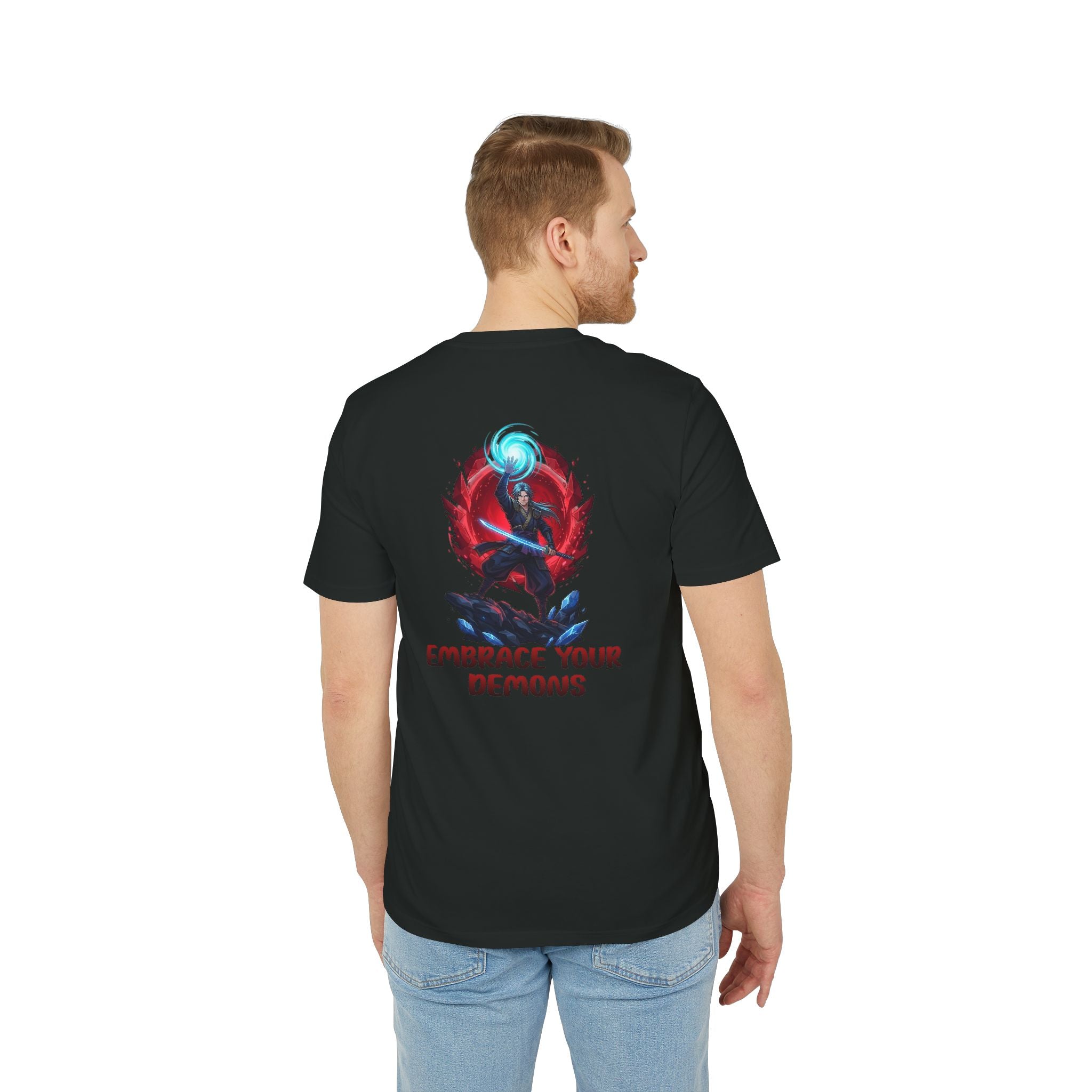 Embrace Your Demons T-Shirt — Gothic Demon Rider Graphic Tee
