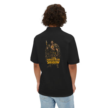 Viking Warrior Polo – "I Am Forged by My Shadow" Men's Piqué Polo