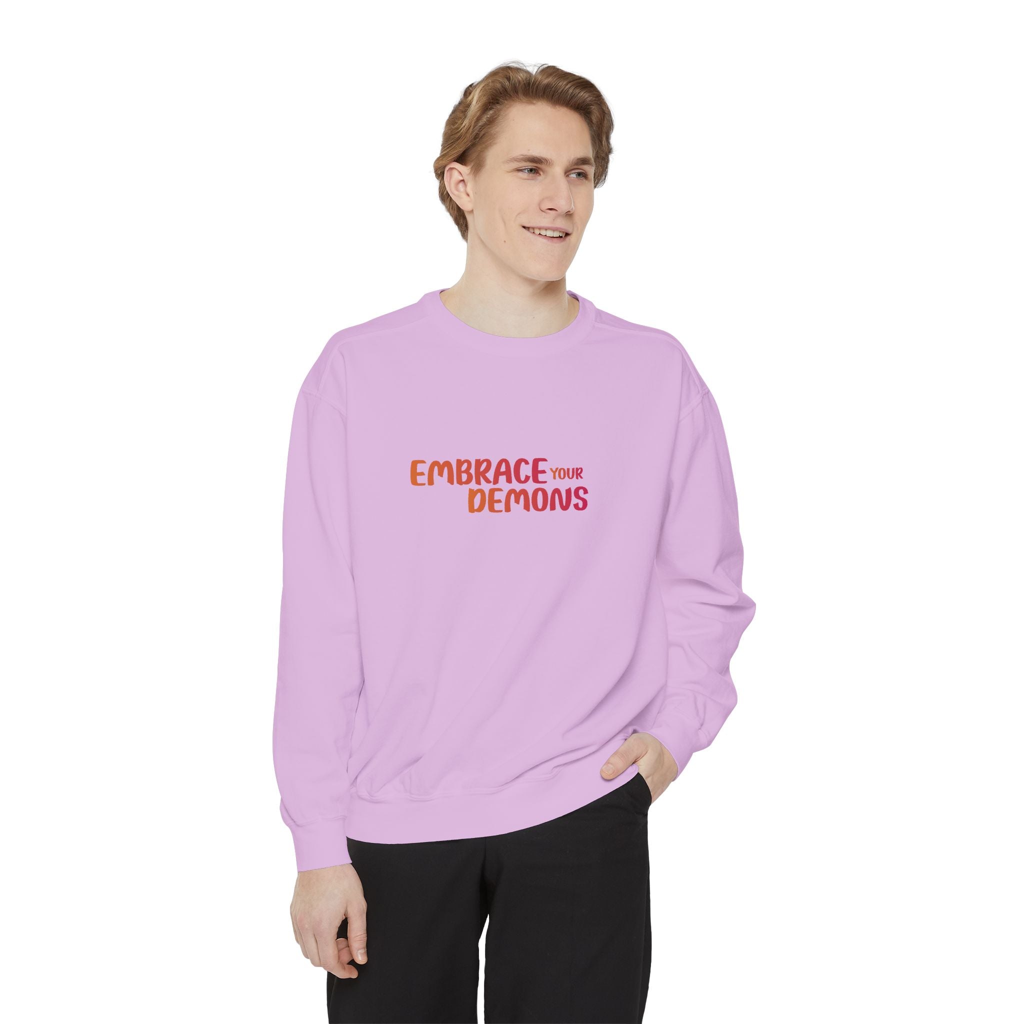 Embrace Your Demons Sweatshirt — Spiritual Fox Art Crewneck