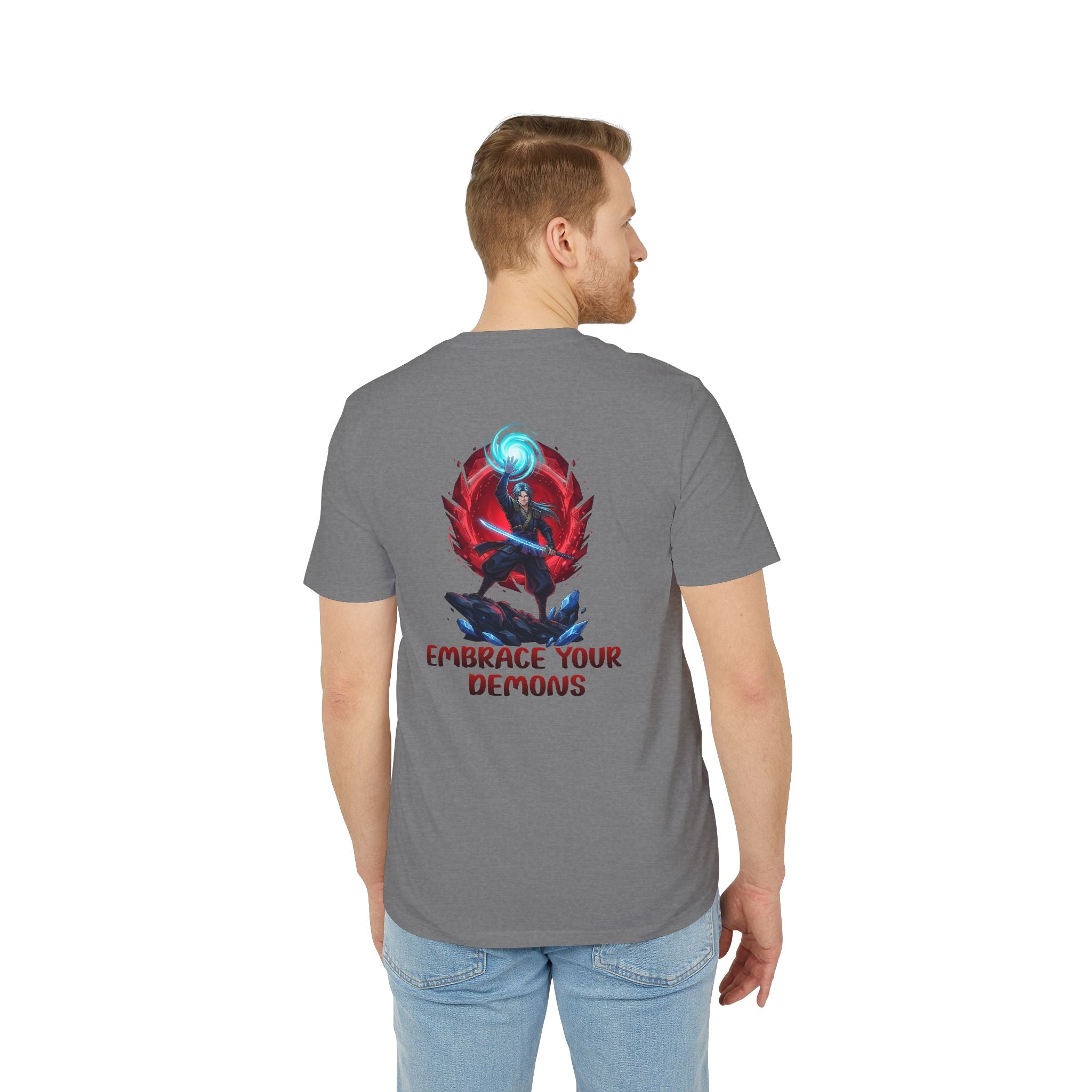 Embrace Your Demons T-Shirt — Gothic Demon Rider Graphic Tee