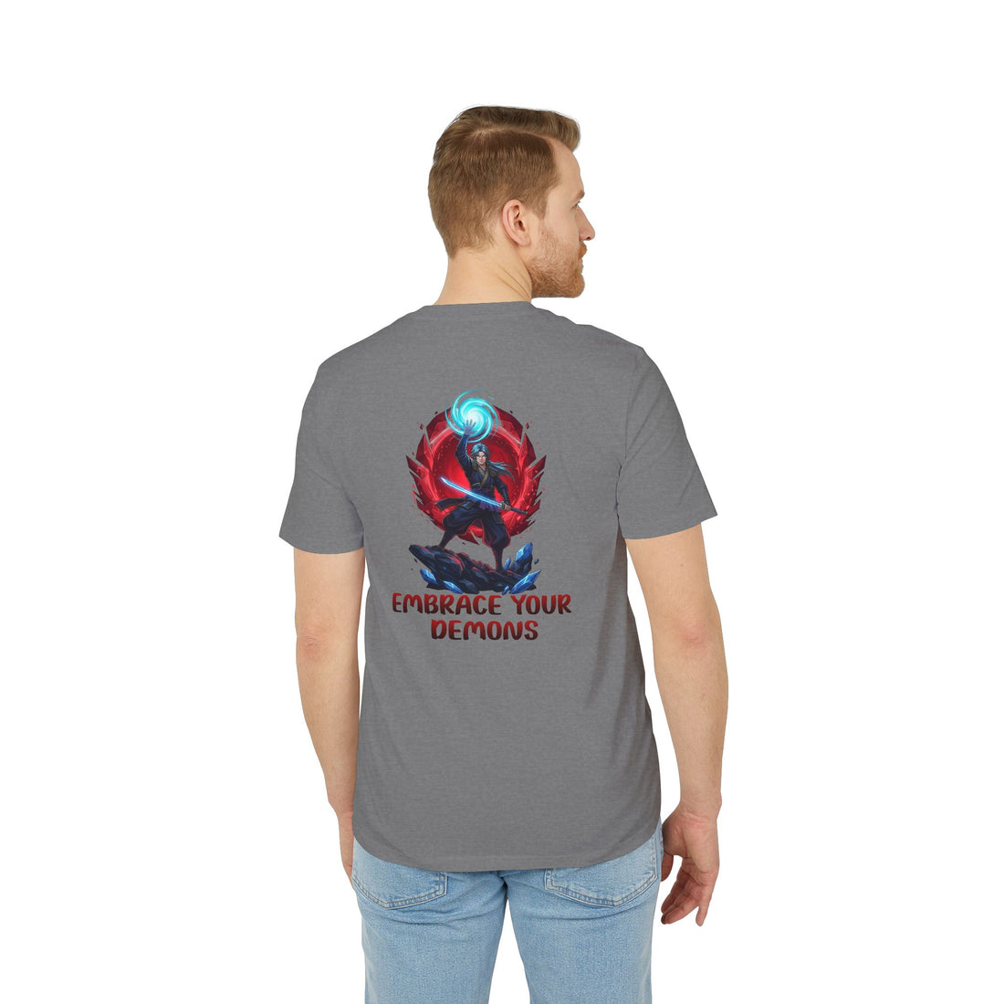 Embrace Your Demons T-Shirt — Gothic Demon Rider Graphic Tee