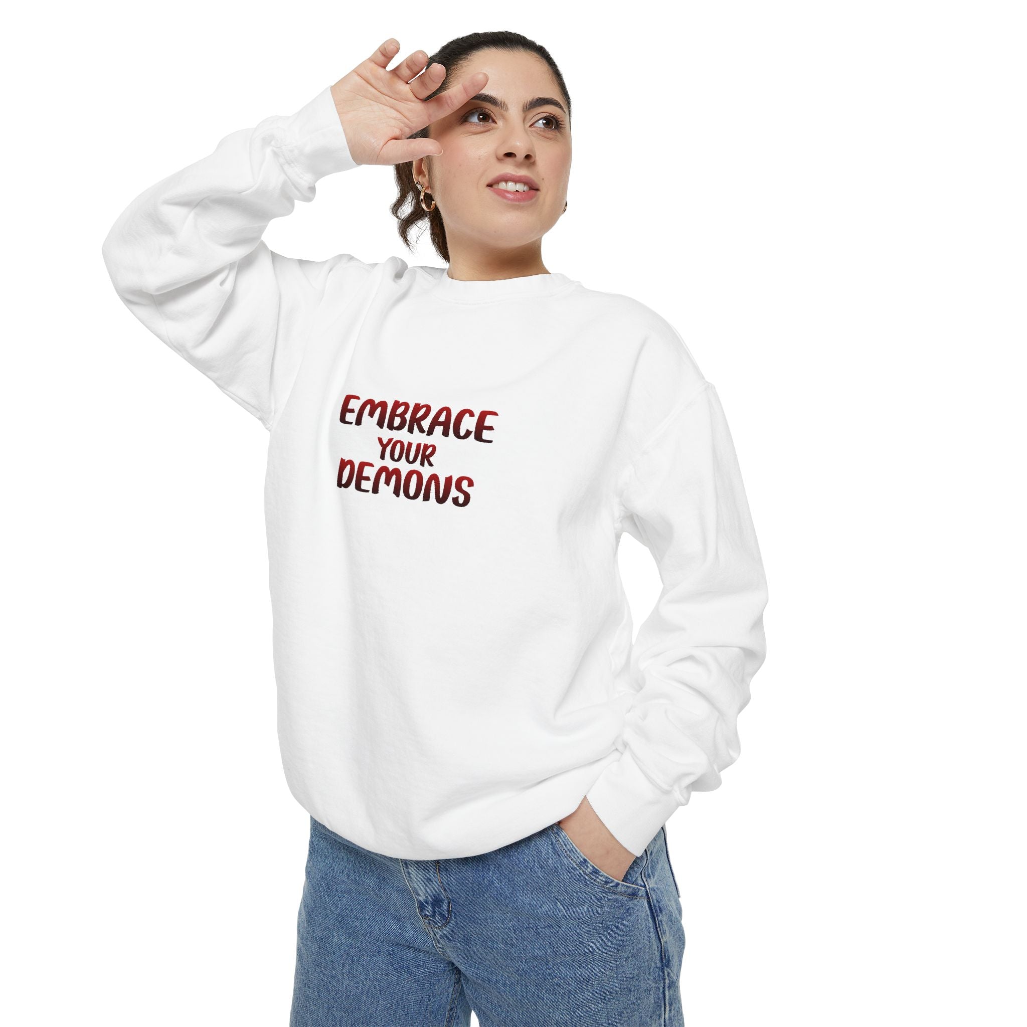 Embrace Your Demons Sweatshirt — Beautifully Dangerous Graphic Crewneck