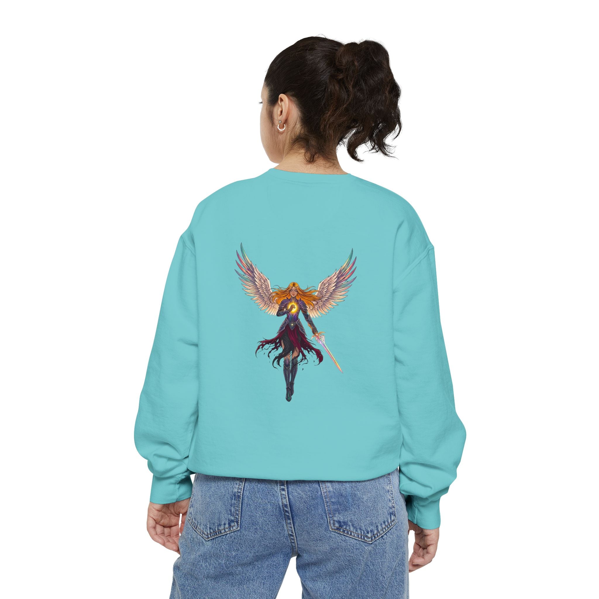 Embrace Your Demons Sweatshirt — Angel Warrior Graphic Crewneck