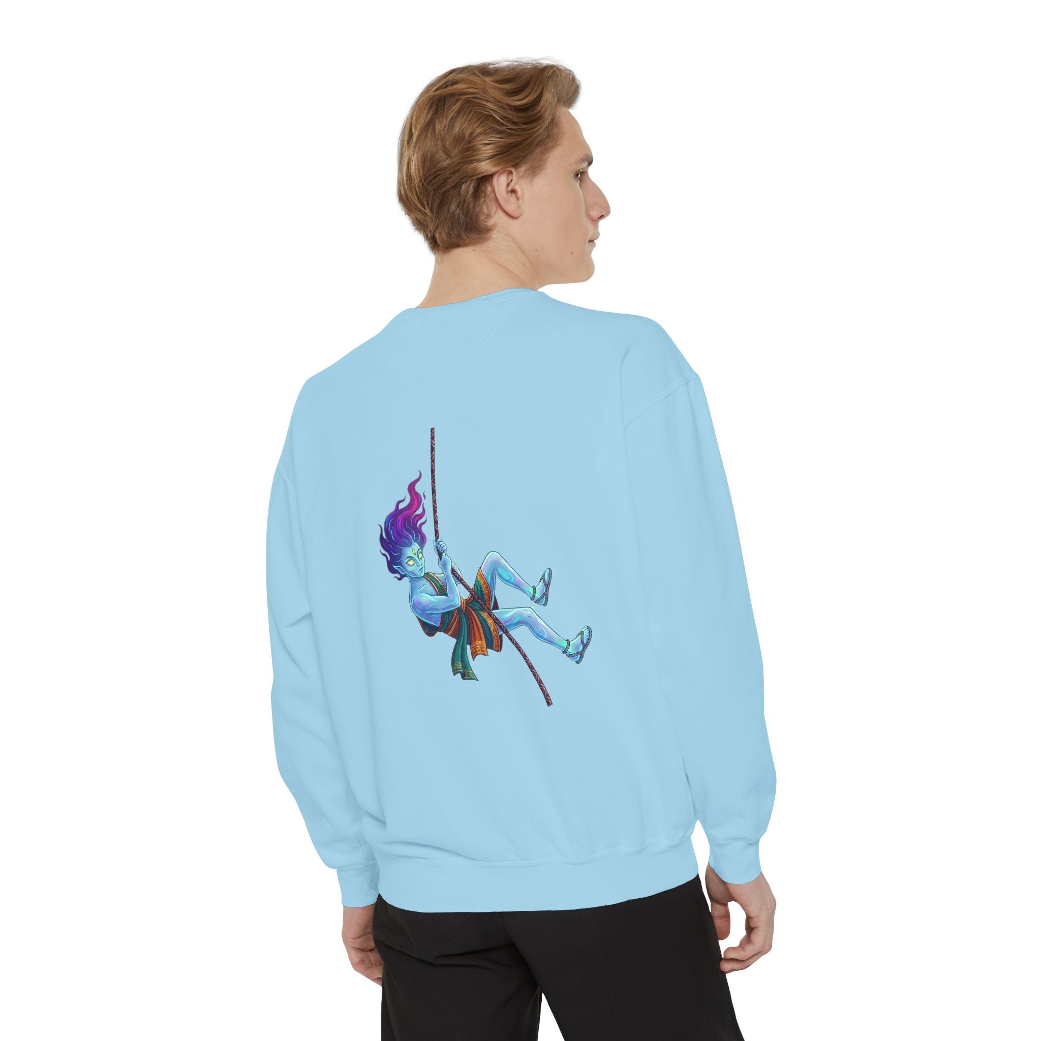 Sweatshirt — "Embrace Your Demons" Demon Climber Graphic Sweatshirt