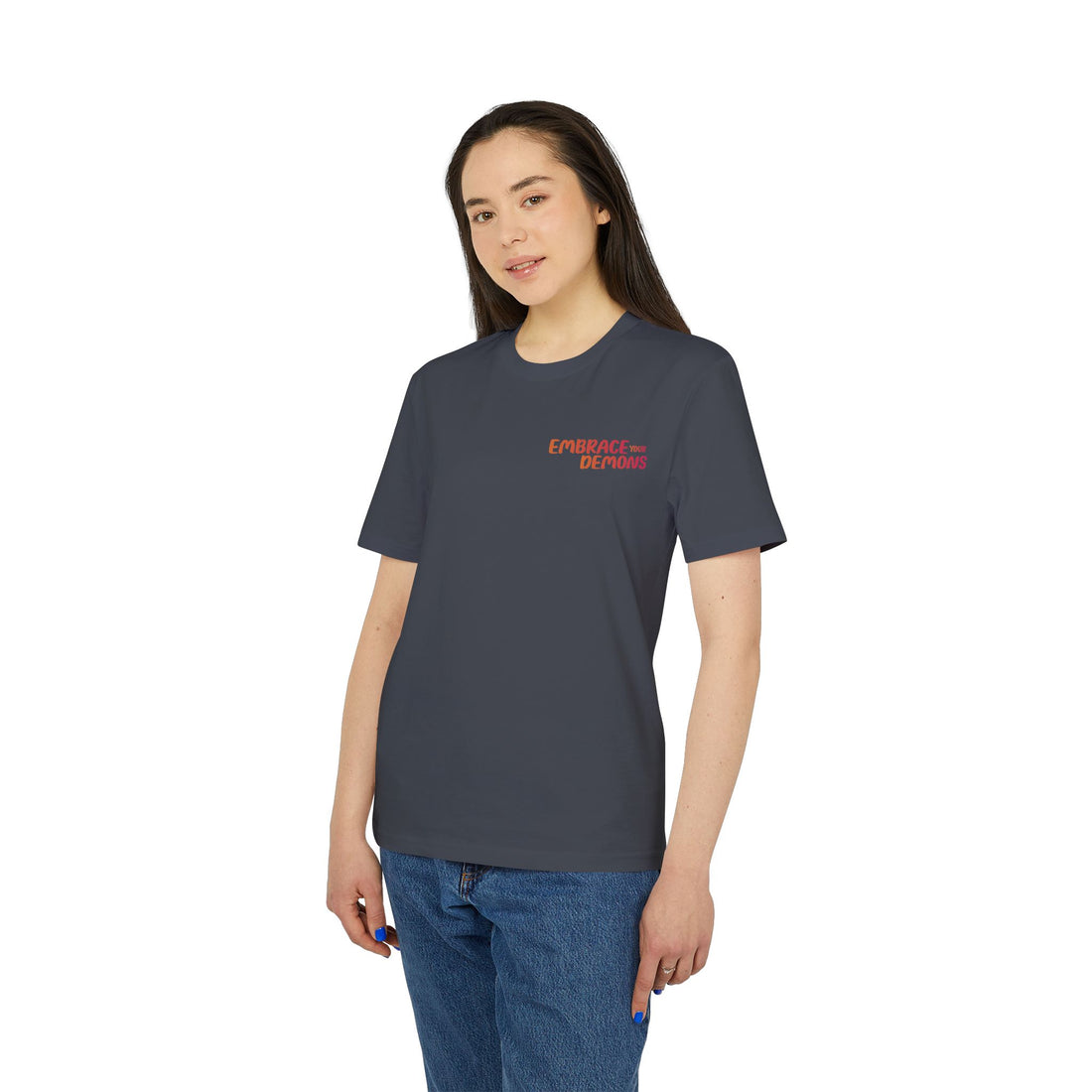 Embrace Your Demons T-Shirt — Gothic Demon Rider Graphic Tee