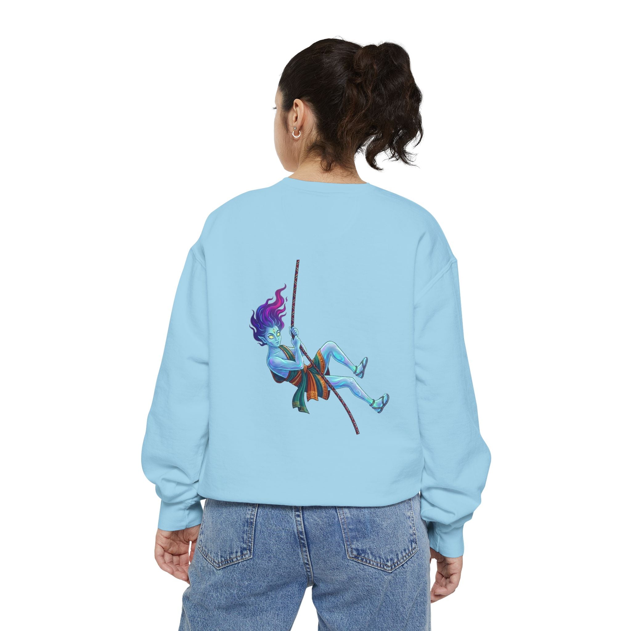 Sweatshirt — "Embrace Your Demons" Demon Climber Graphic Sweatshirt