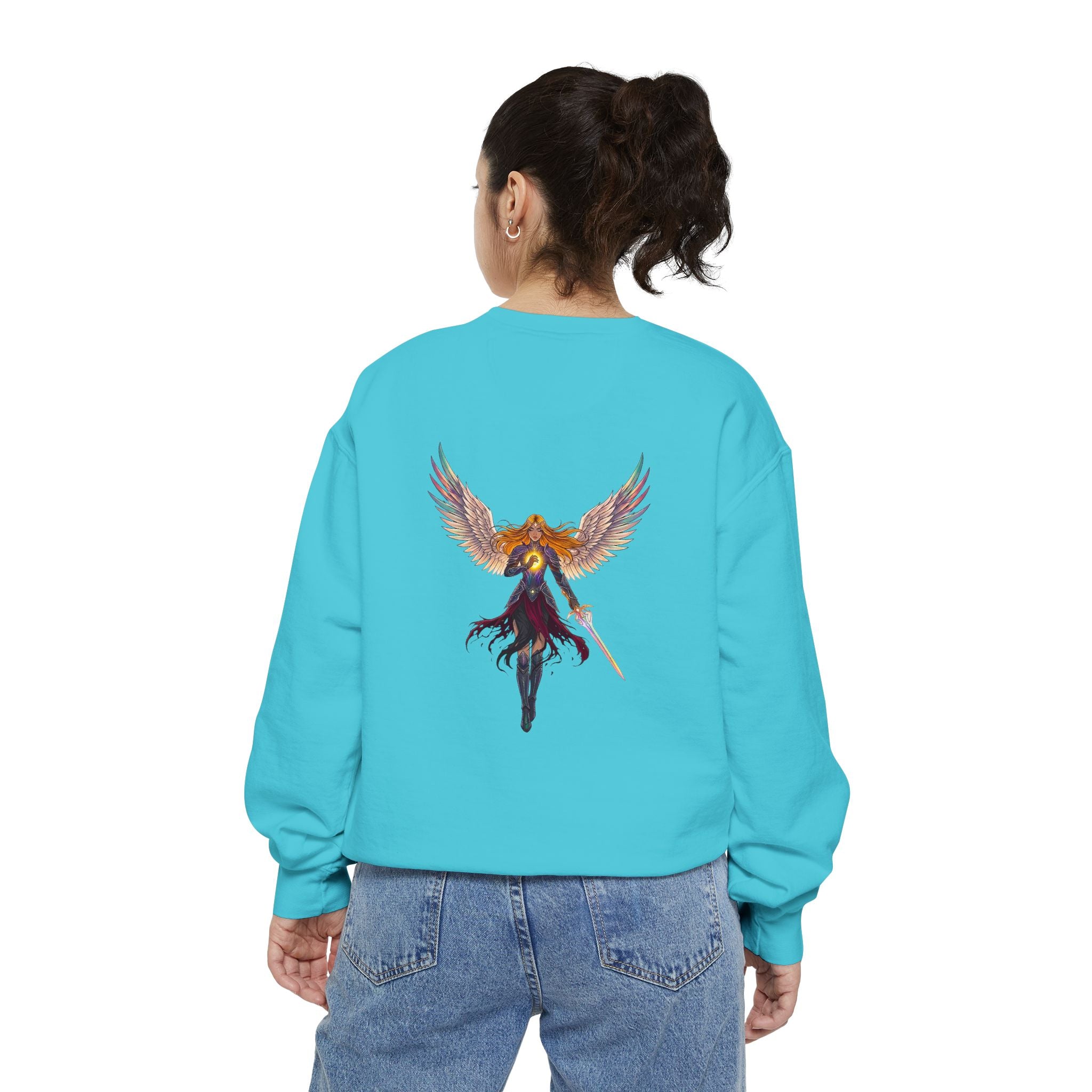 Embrace Your Demons Sweatshirt — Angel Warrior Graphic Crewneck
