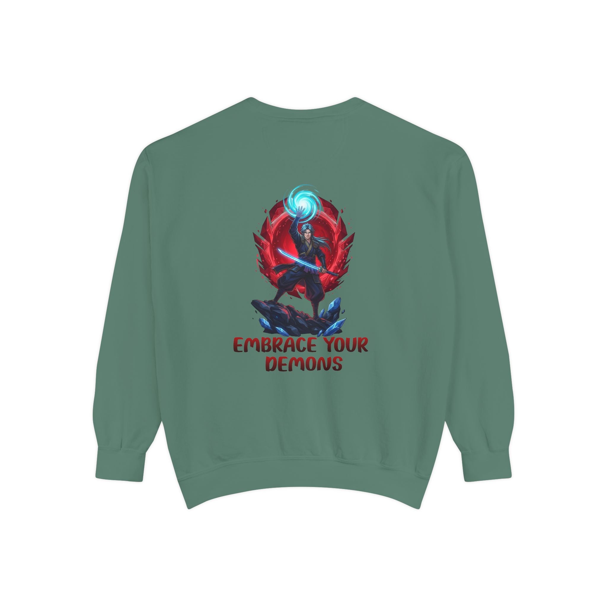 Embrace Your Demons Sweatshirt — Spiritual Fox Art Crewneck