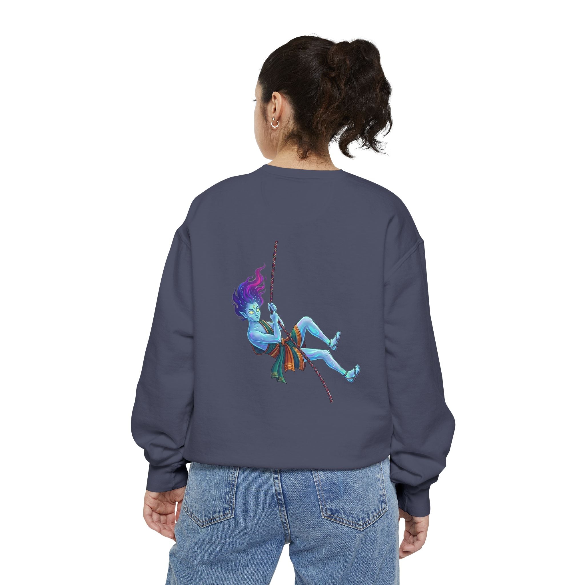 Sweatshirt — "Embrace Your Demons" Demon Climber Graphic Sweatshirt