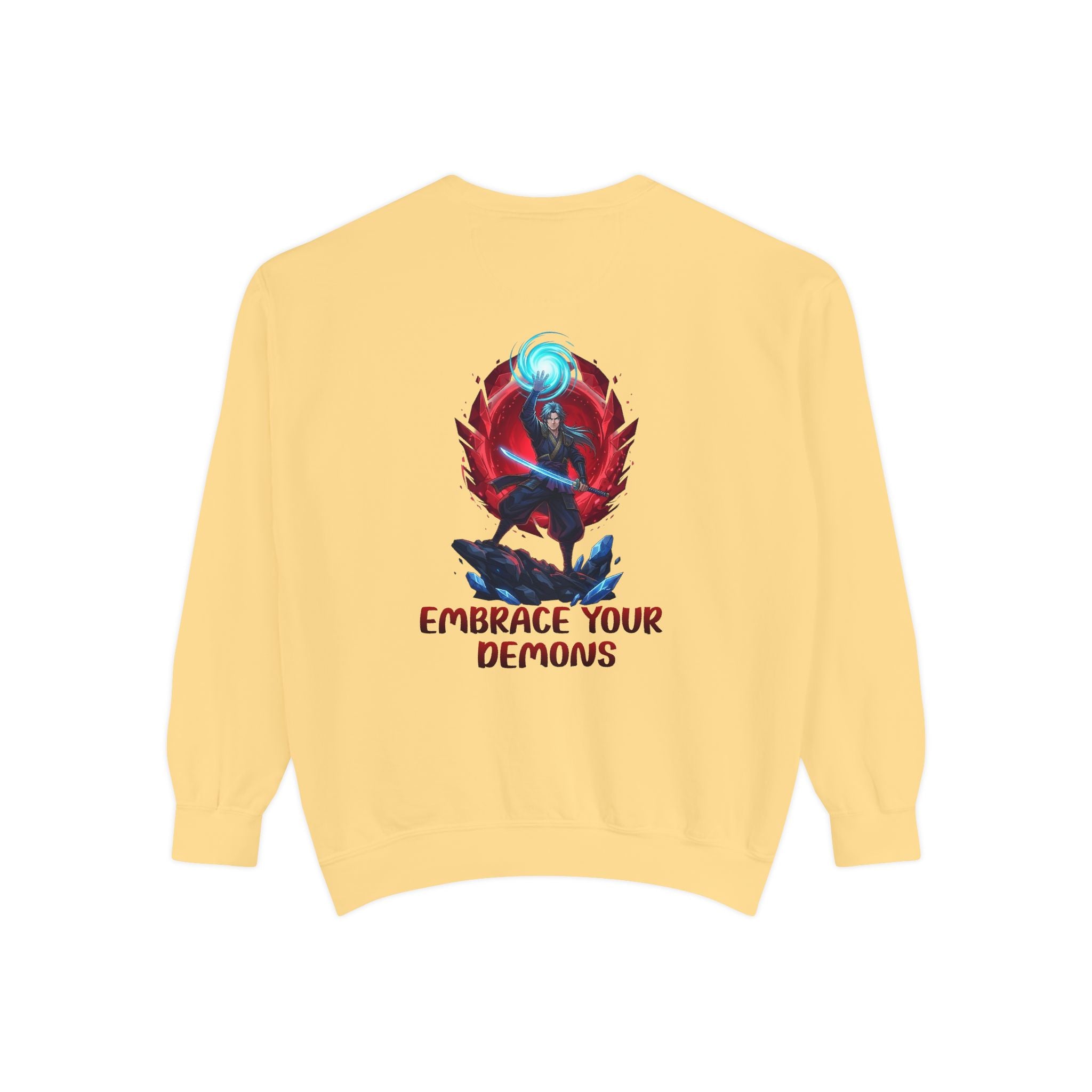 Embrace Your Demons Sweatshirt — Spiritual Fox Art Crewneck