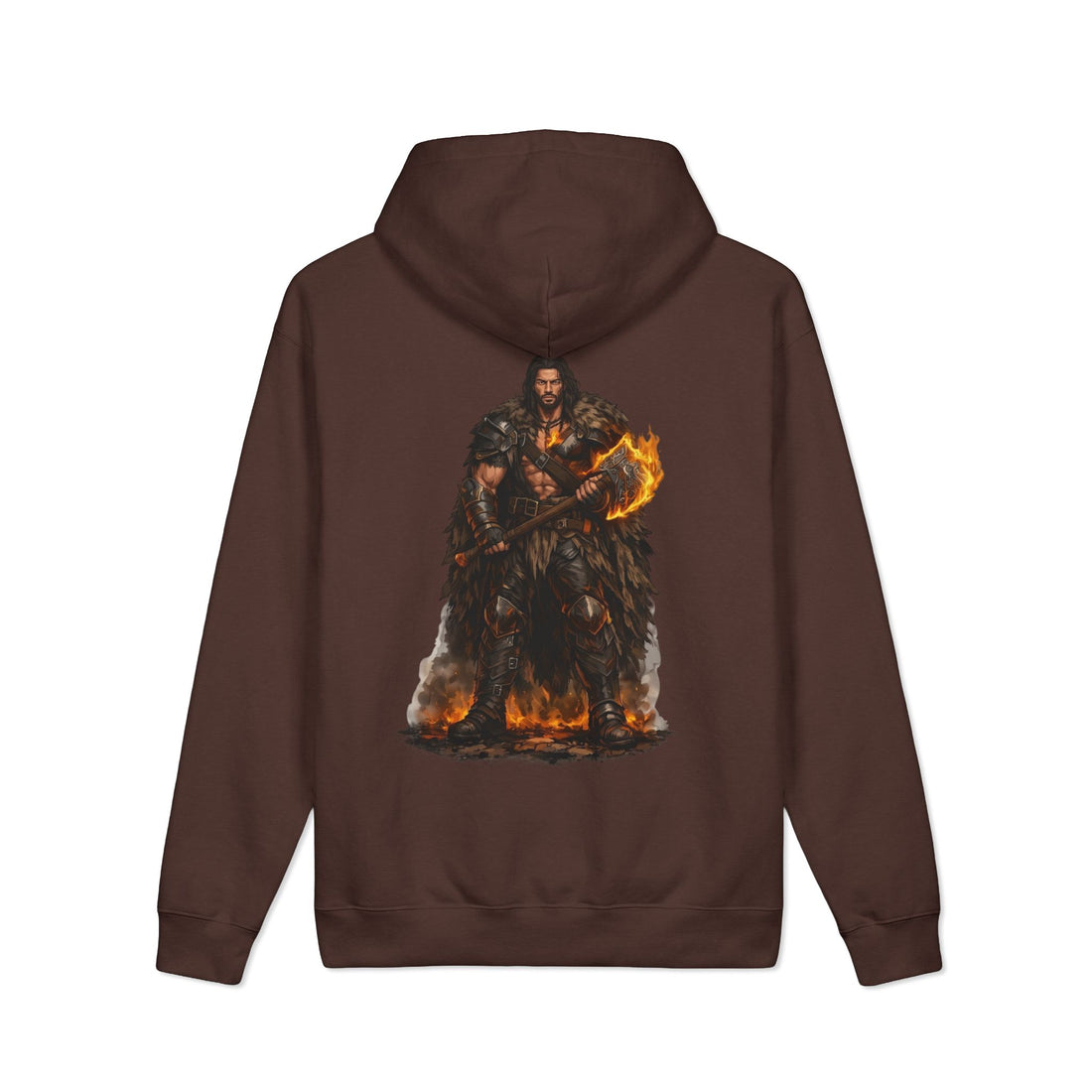 Embrace Your Demons Hoodie — Fiery Warrior Graphic Pullover