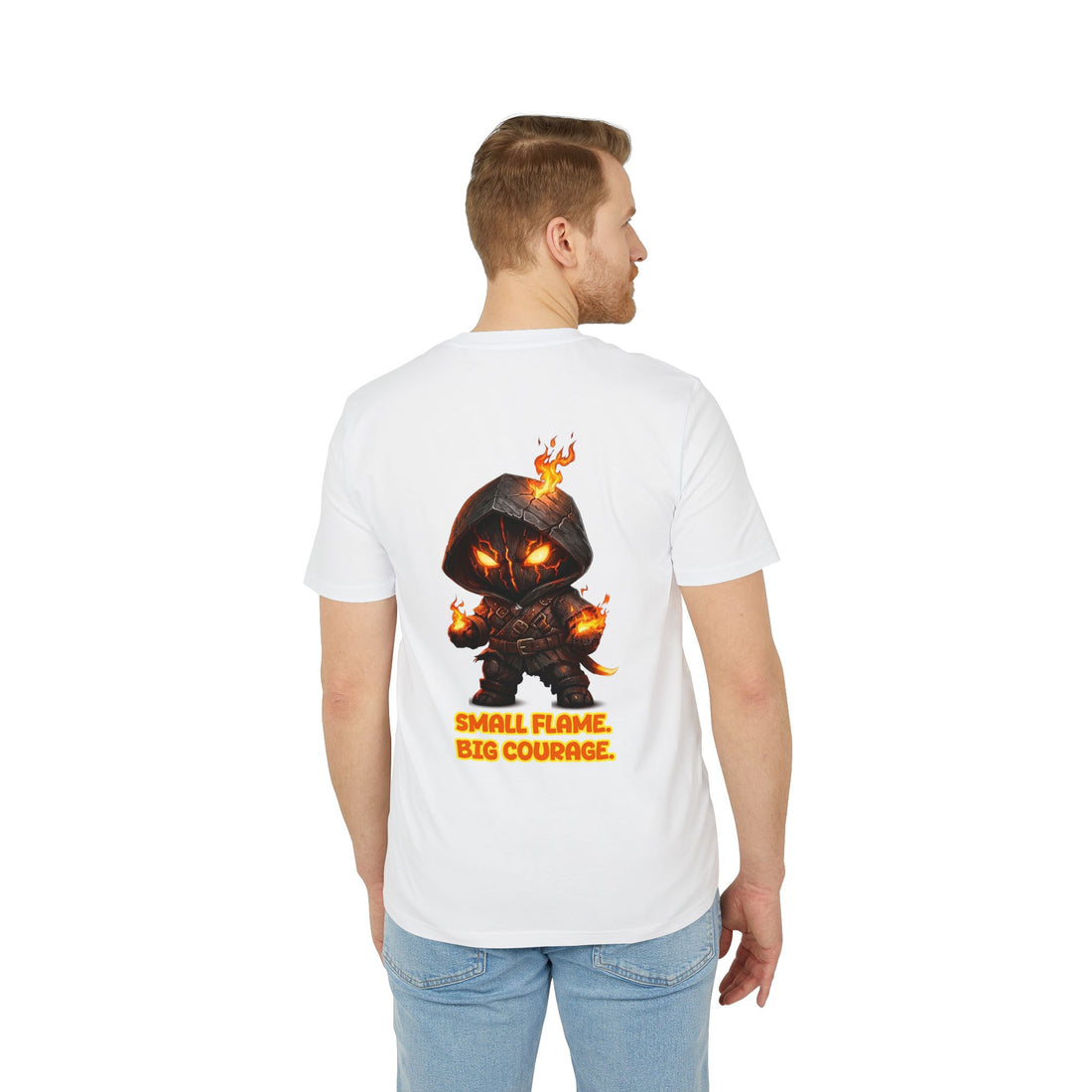 Embrace Your Demons T-Shirt — Small Flame Big Courage Graphic Tee