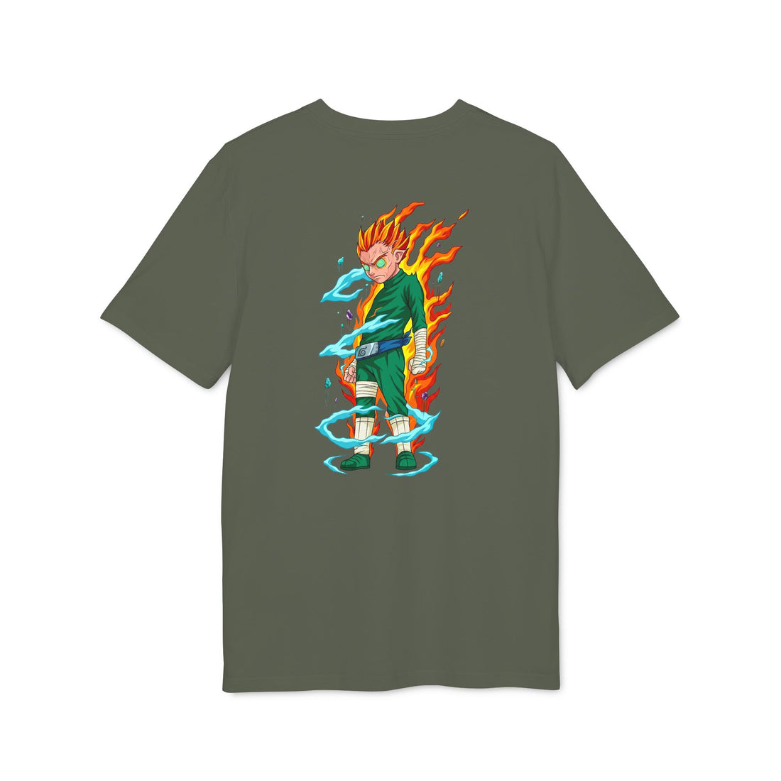 Anime Flame Warrior Graphic T-Shirt