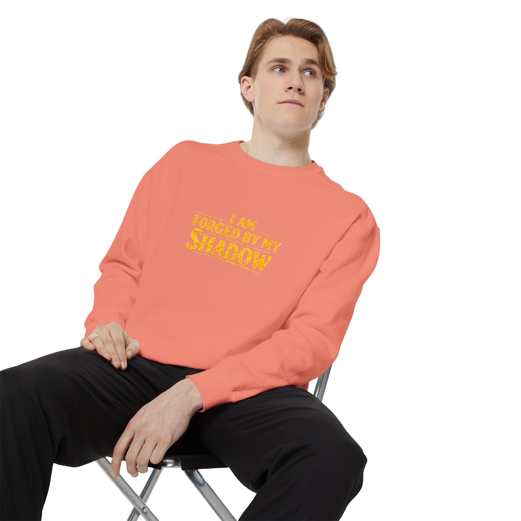Forged by My Shadow Sweatshirt — Viking Warrior Graphic Crewneck