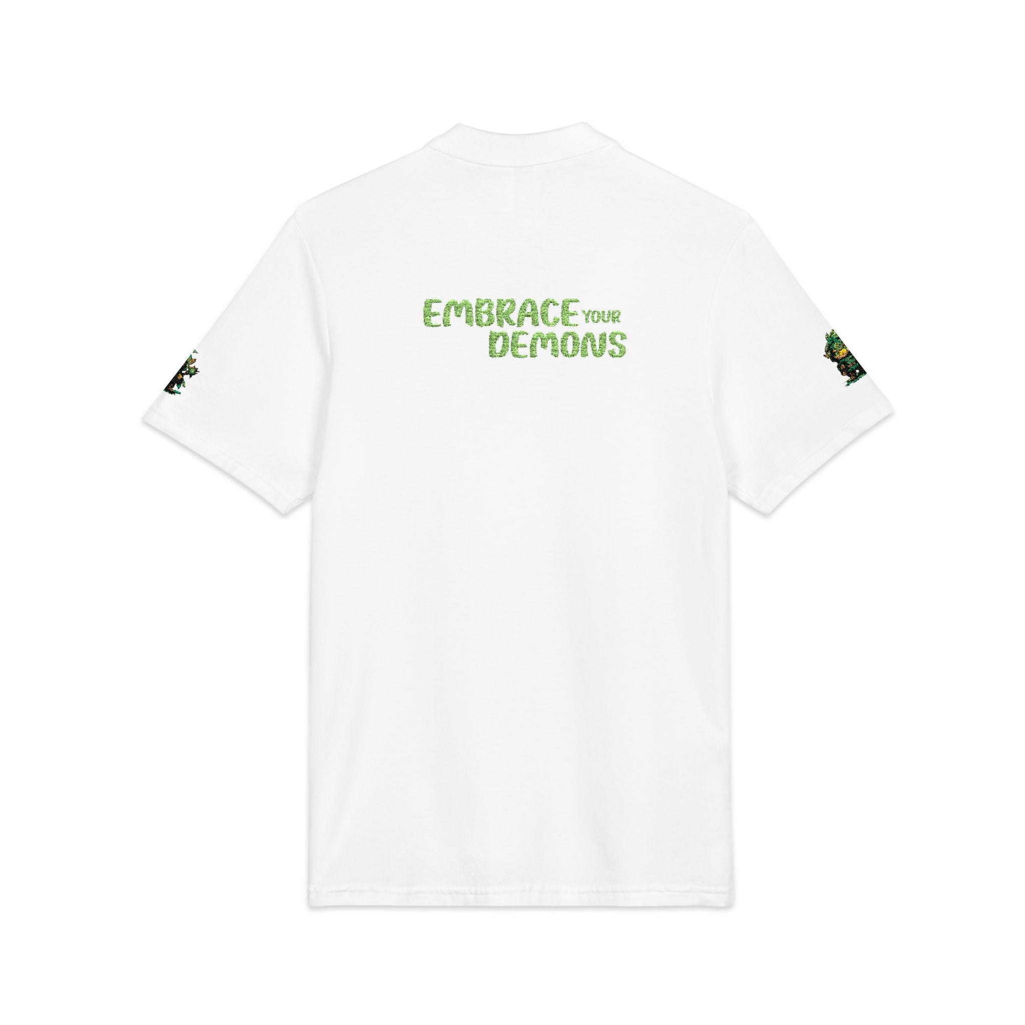 Embrace Your Demons Embroidered 'Forest of Feelings' Polo Shirt